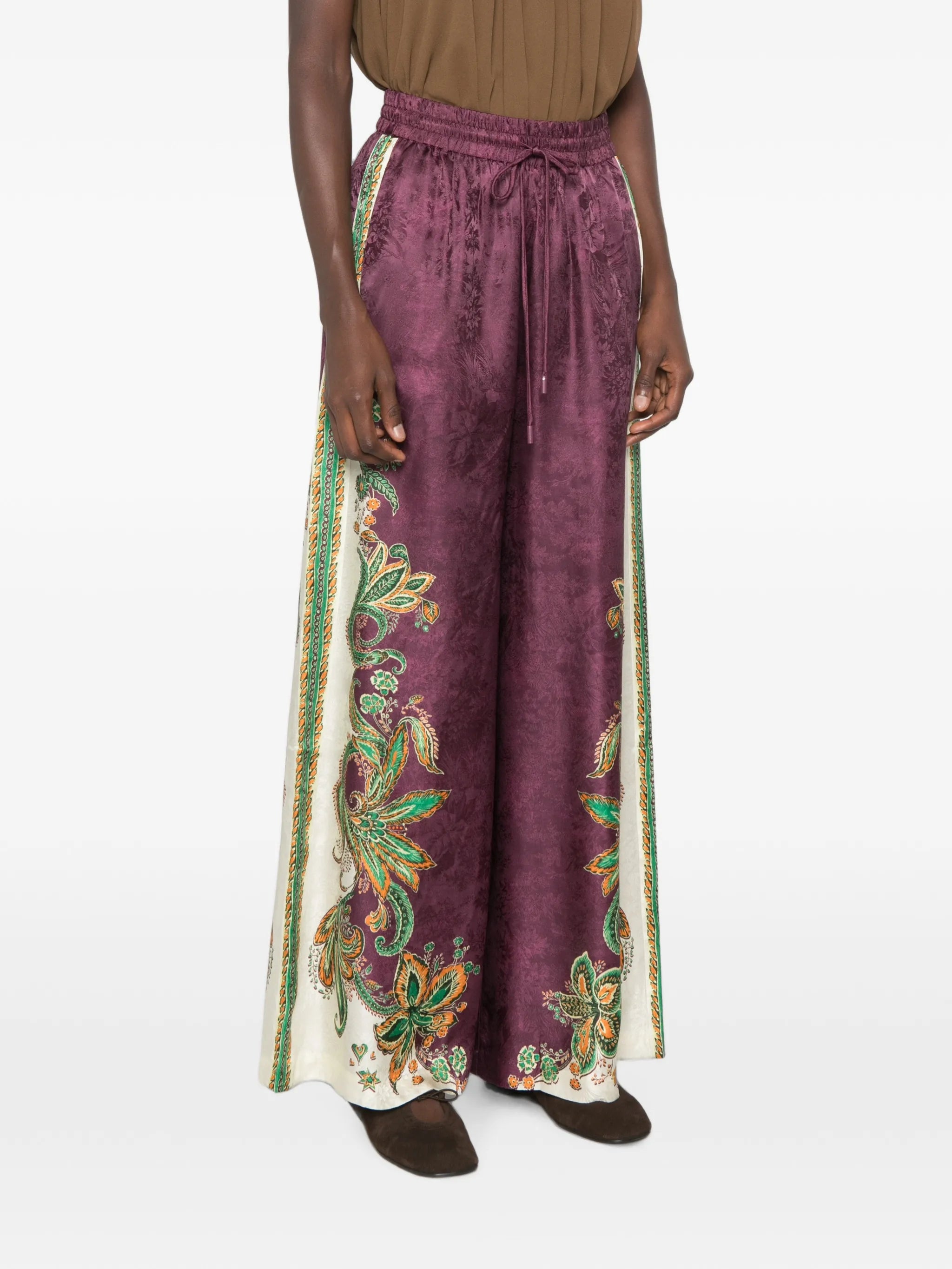Ruthie paisley-print palazzo pants