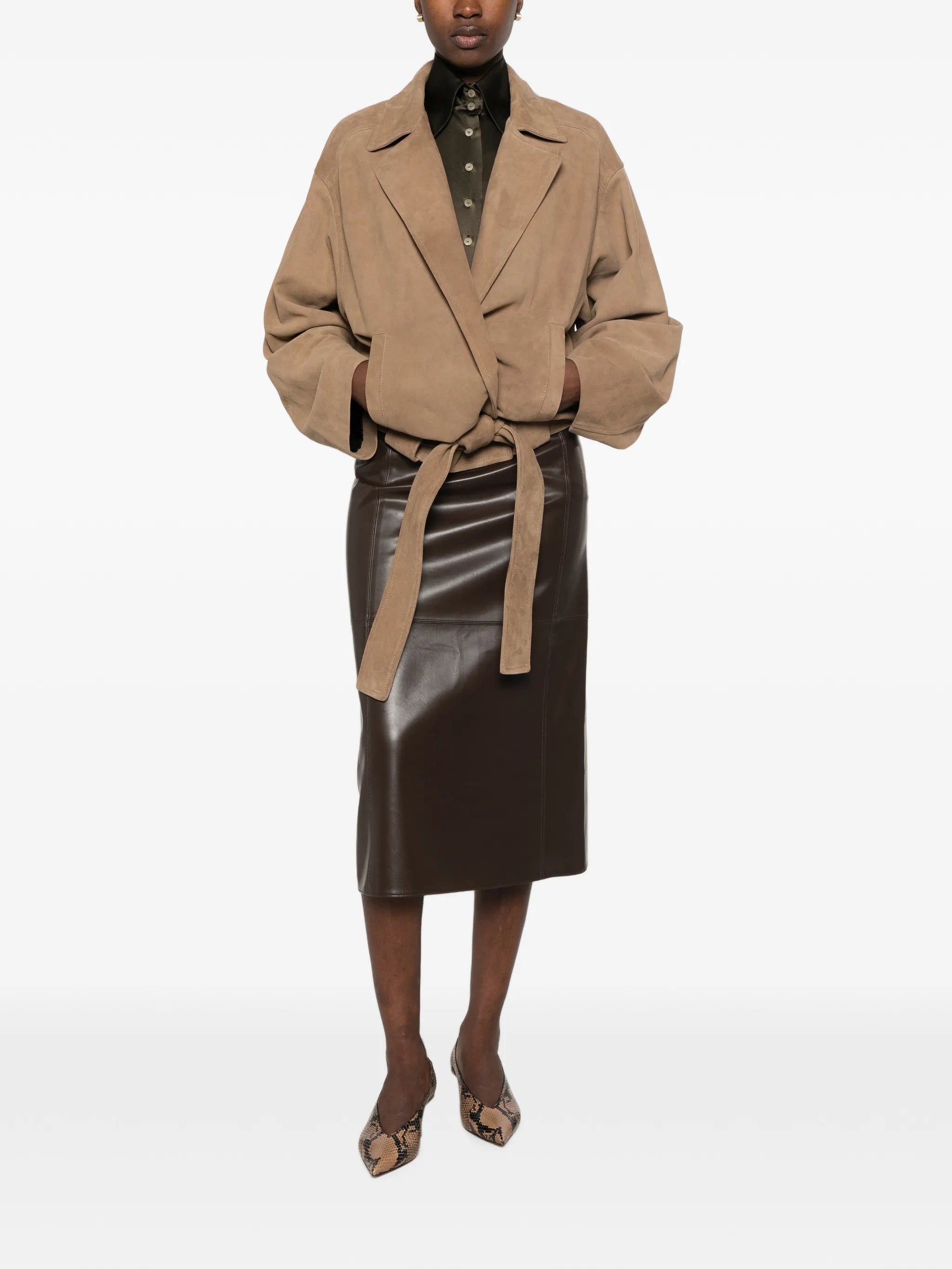 Alder belted jacket