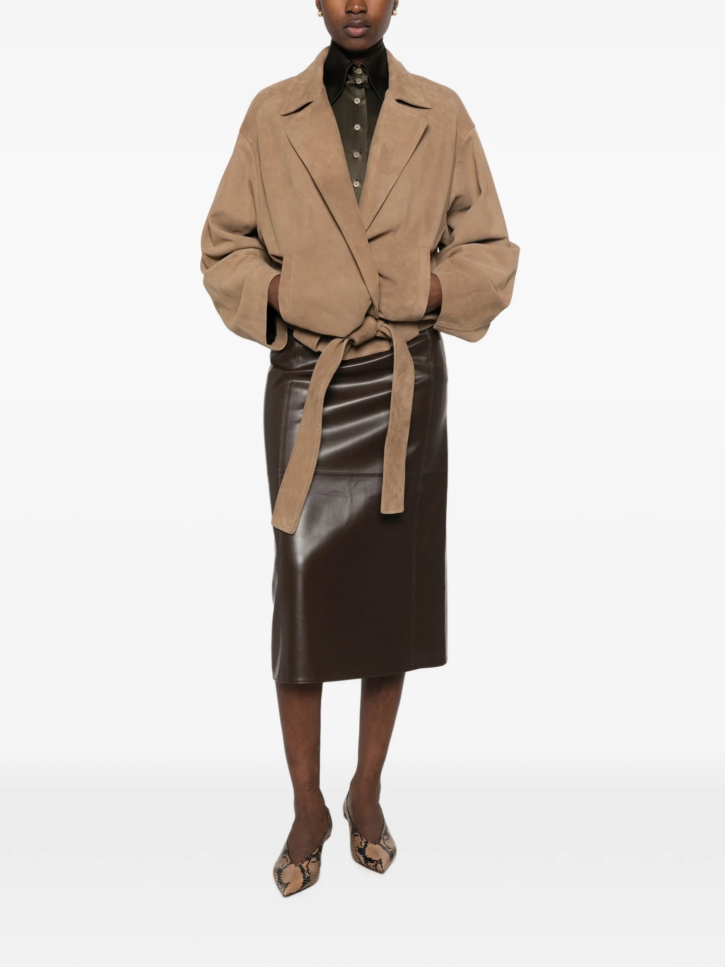 Alder belted jacket
