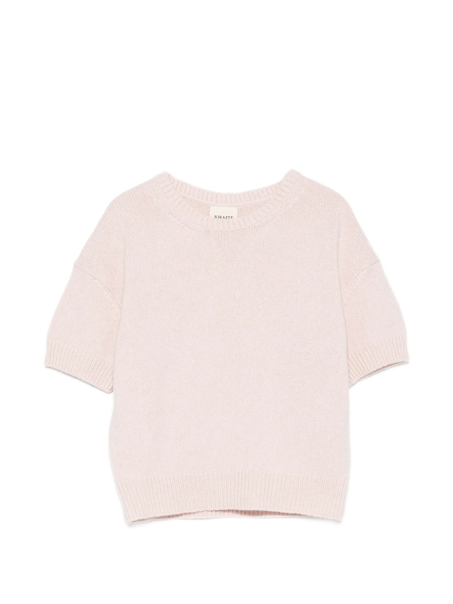 Golden short-sleeve sweater