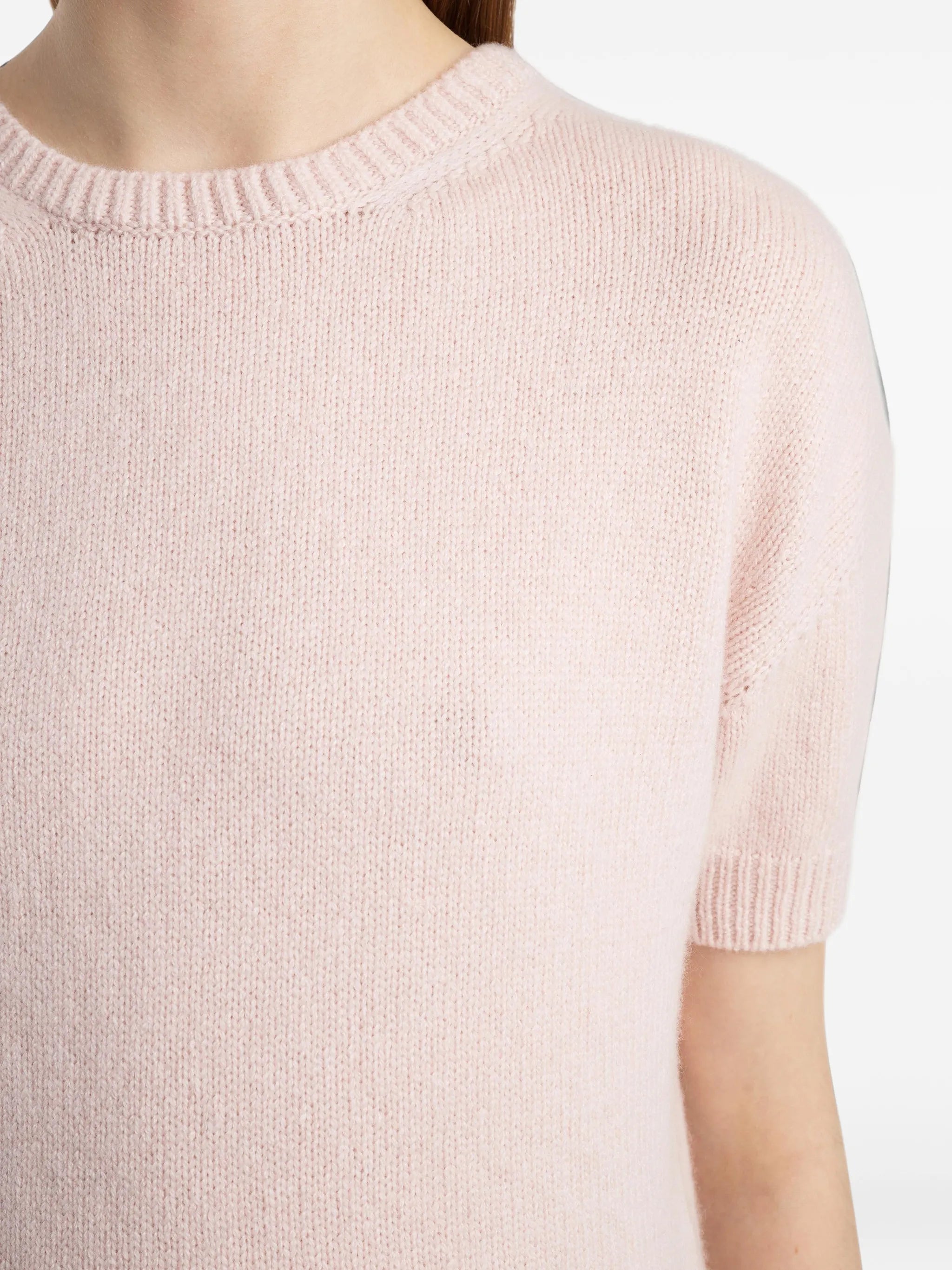Golden short-sleeve sweater