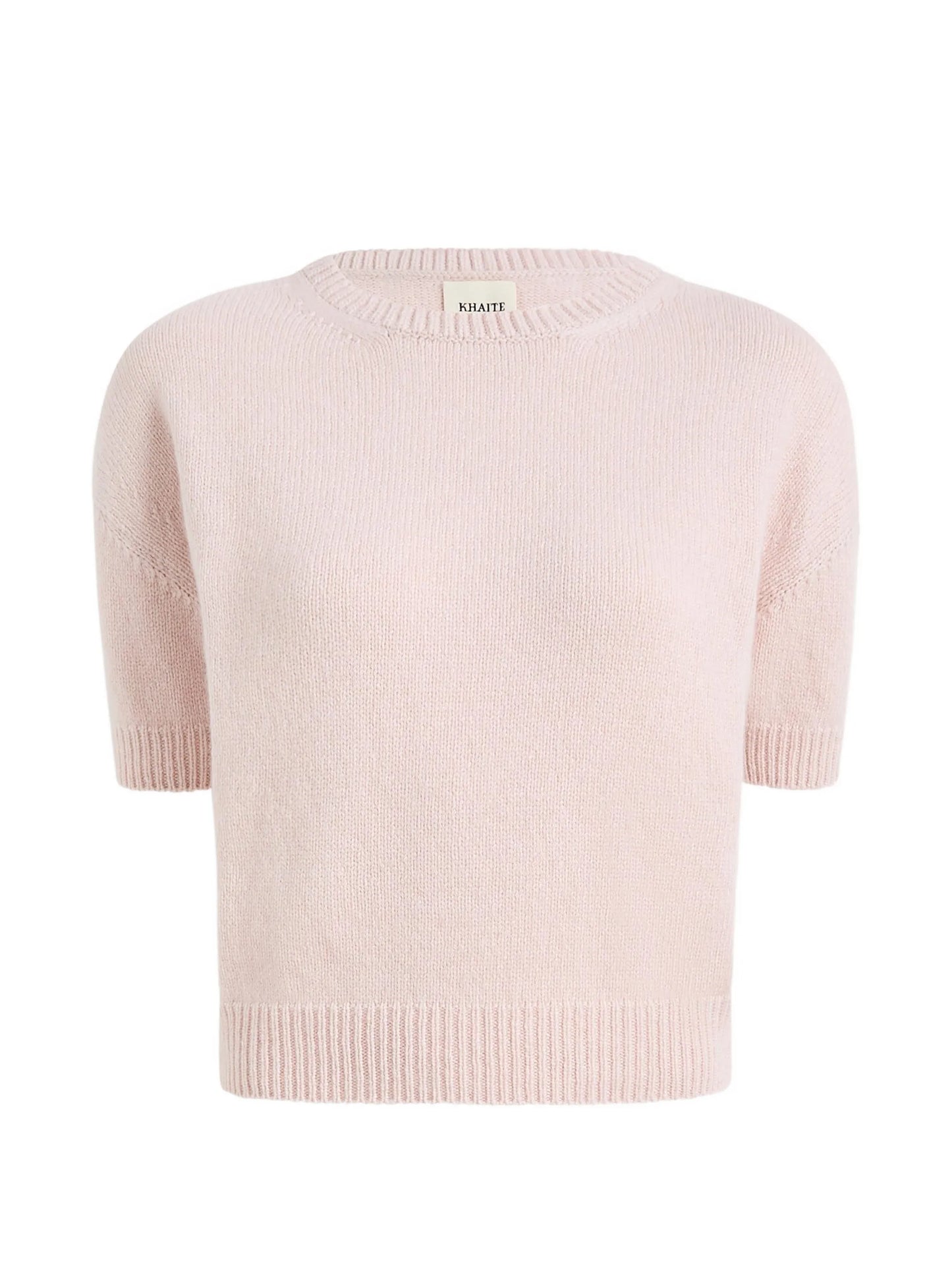 Golden short-sleeve sweater