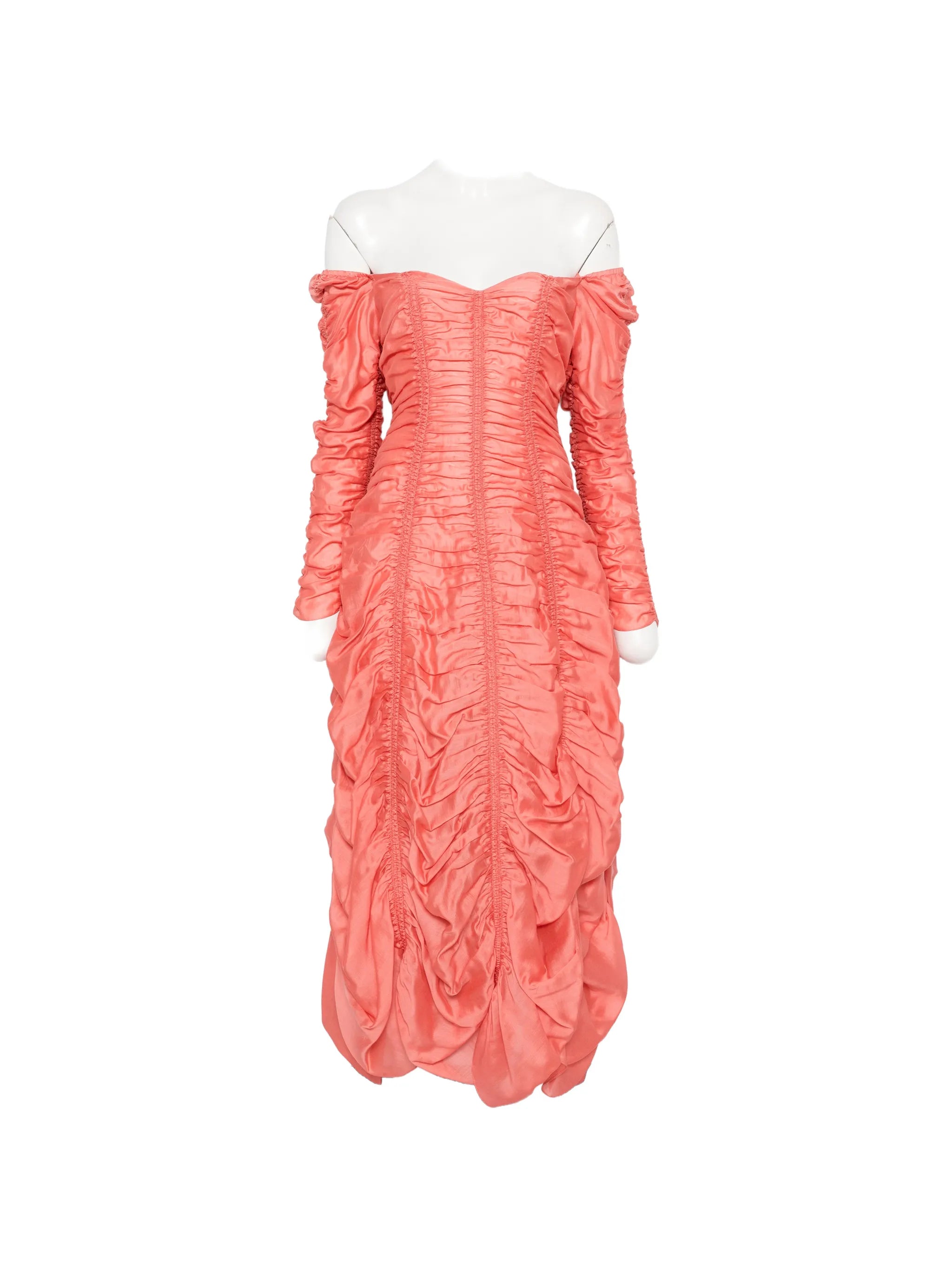 Judith ruched-finish dress