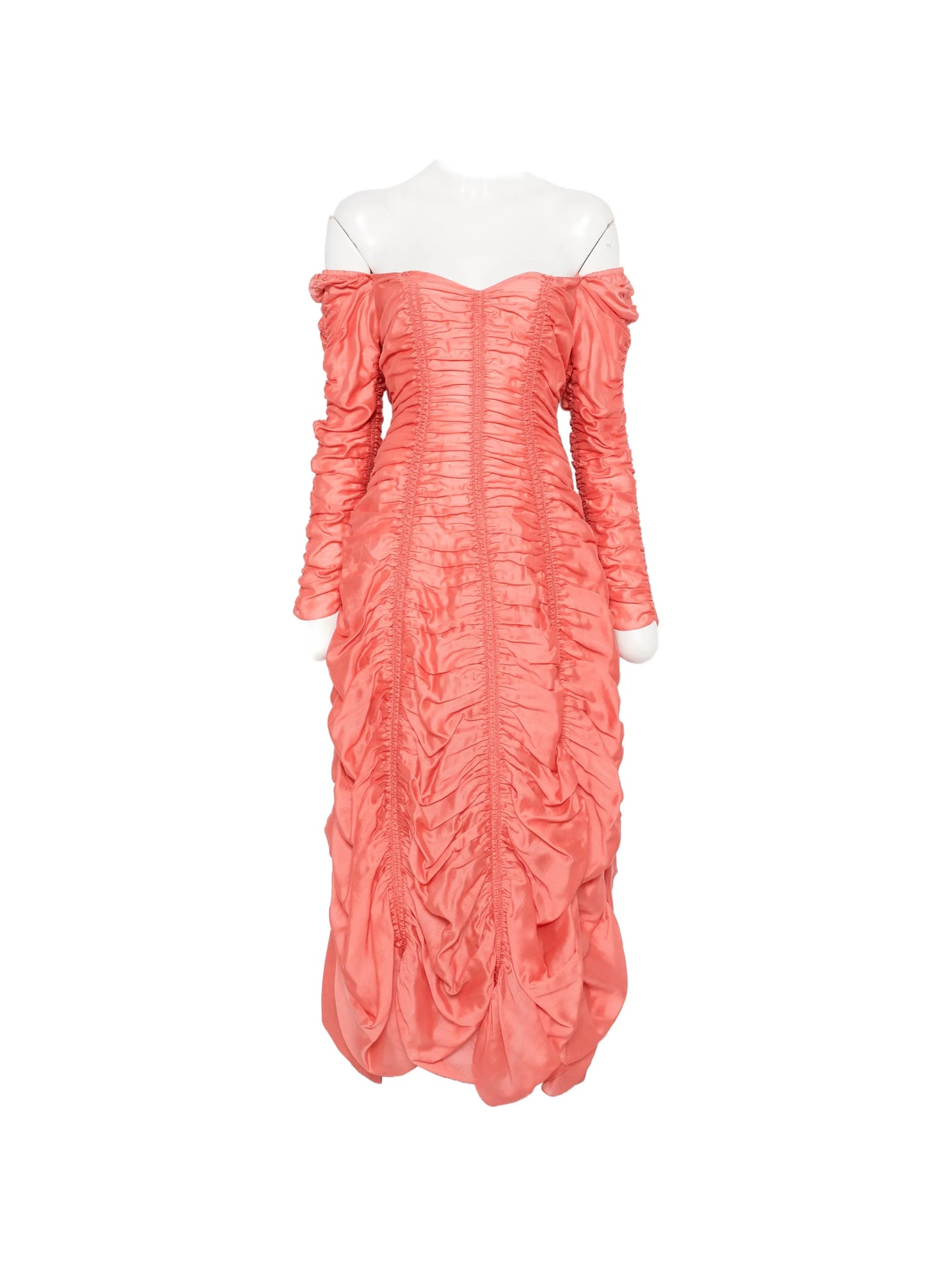 Judith ruched-finish dress
