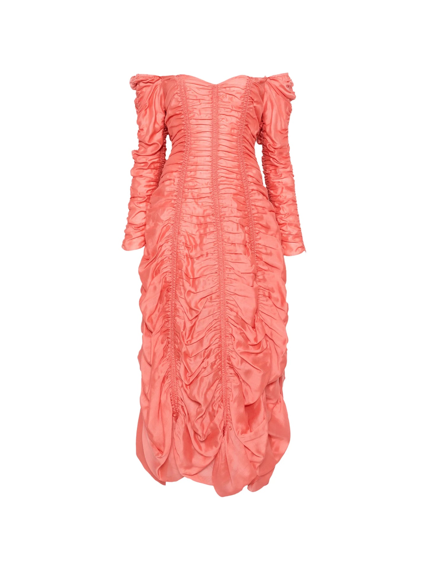 Judith ruched-finish dress