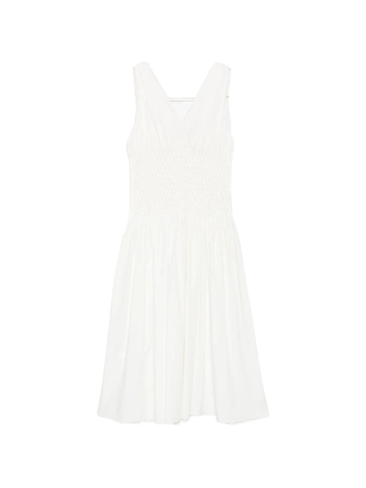 Nola smocked-waist maxi dress