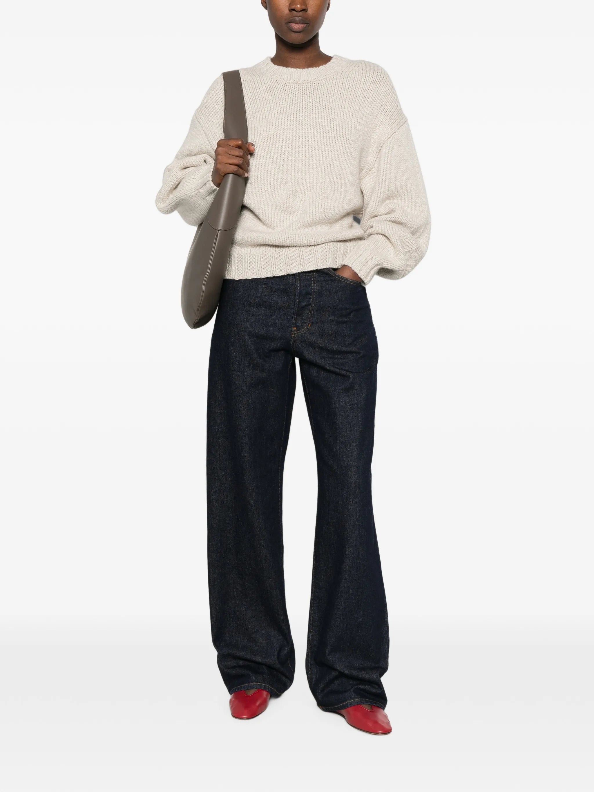 Gemma ribbed-knit sweater