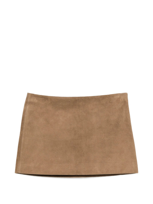 Jett leather mini skirt