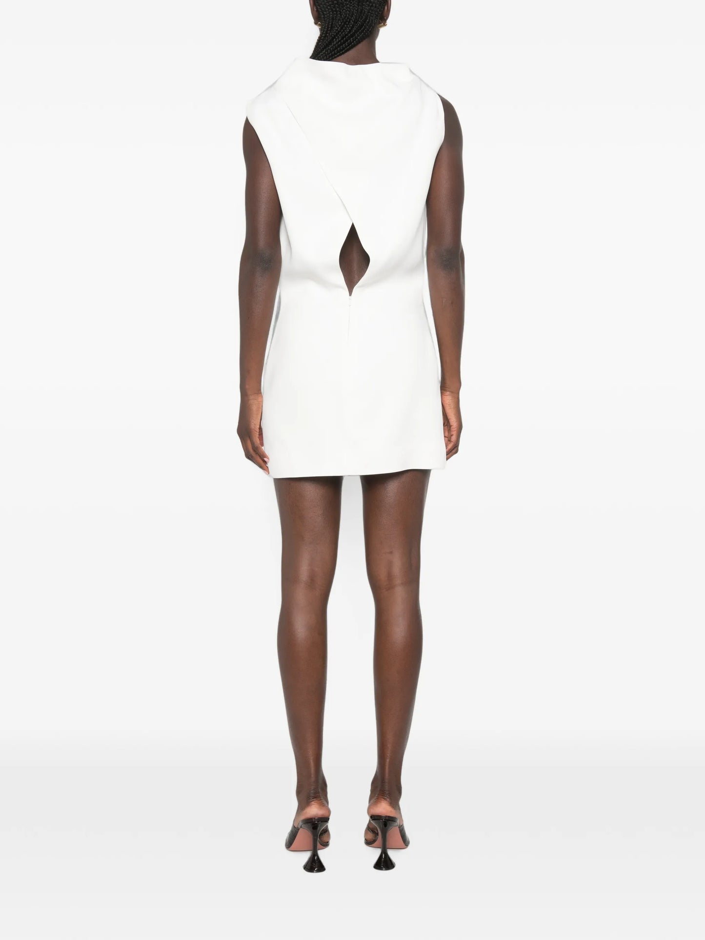 Astor cowl-neck mini dress
