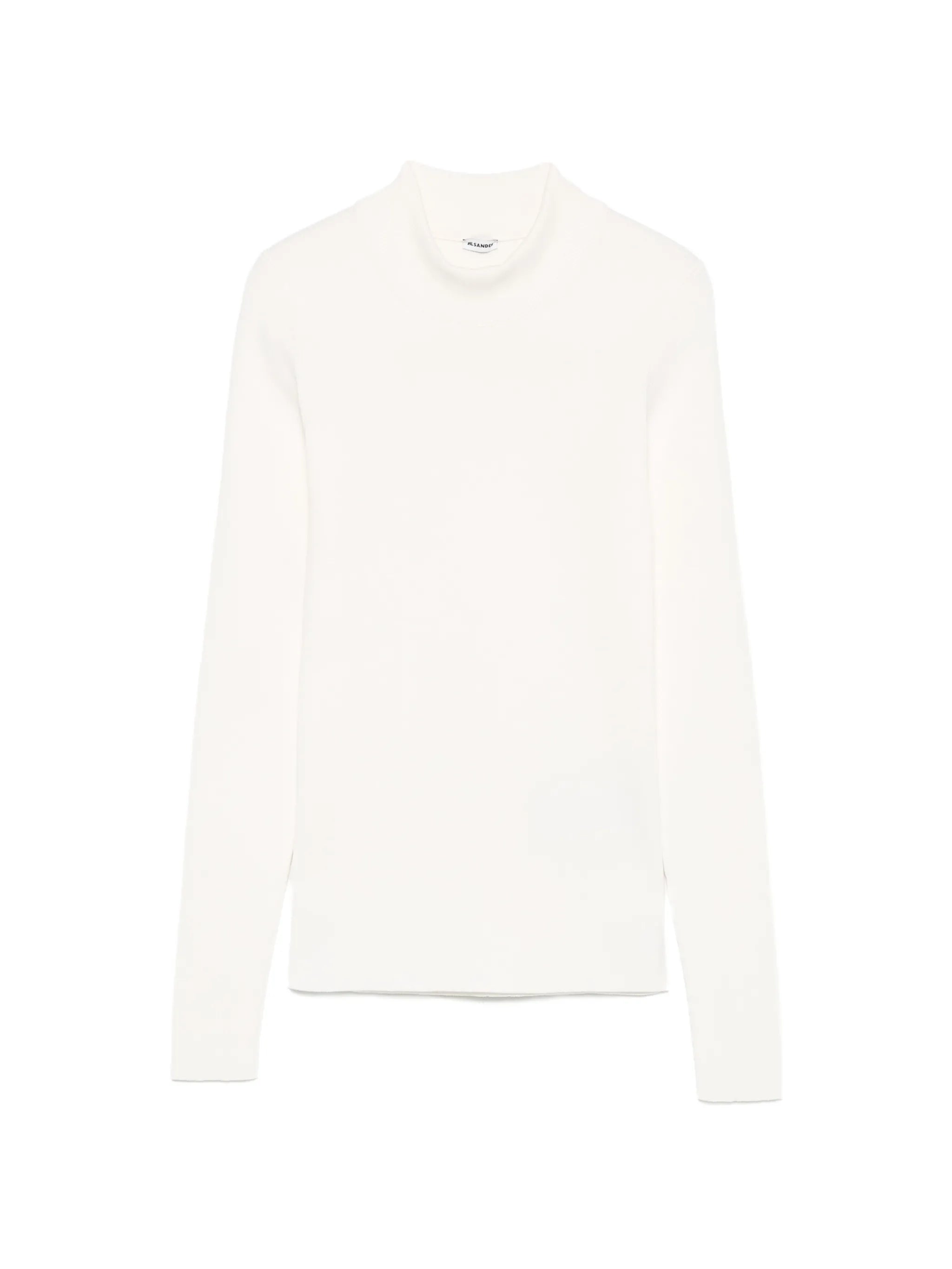 ribbed-knit mock-neck sweater