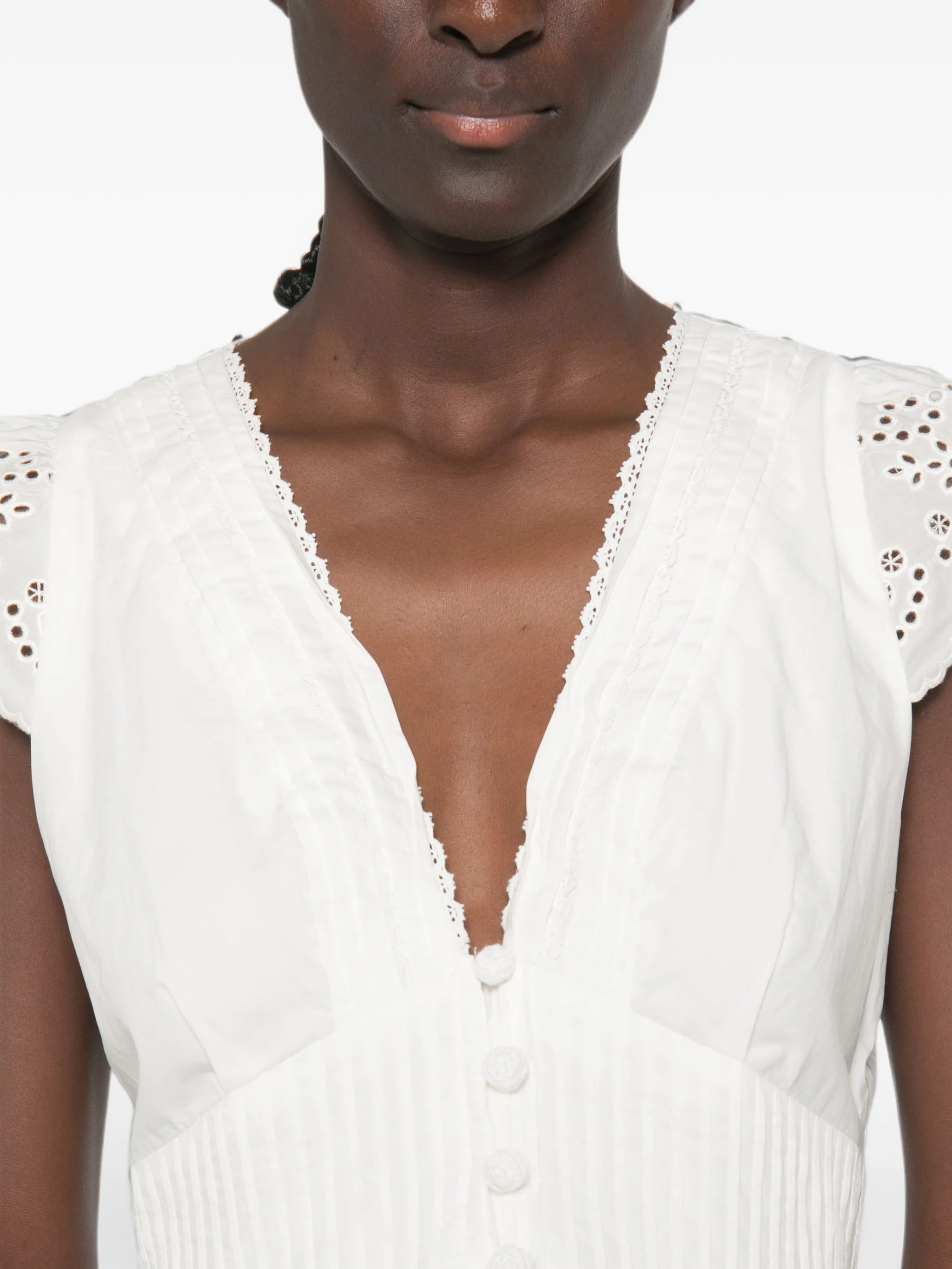 embroidered lace blouse