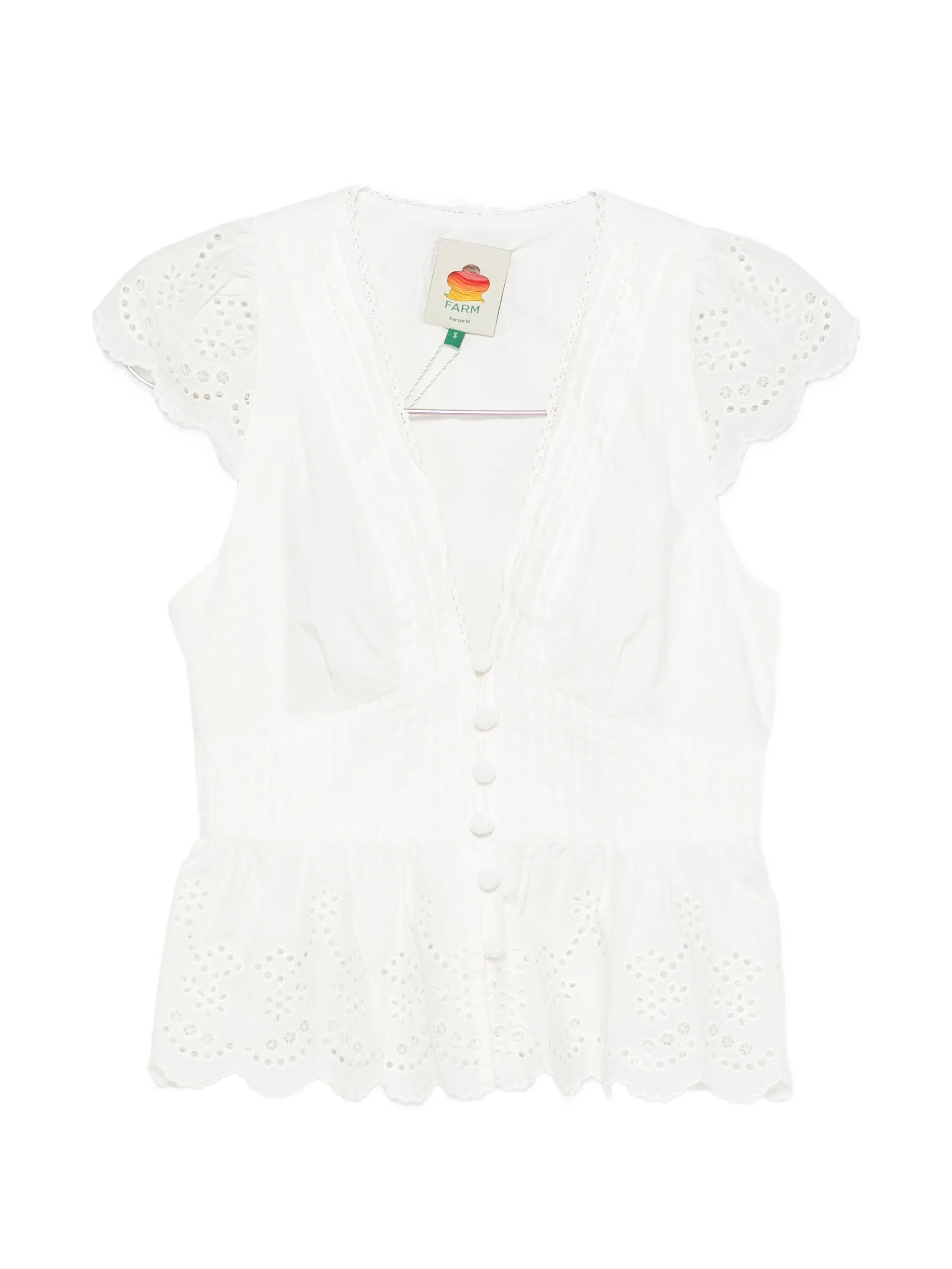 embroidered peplum blouse