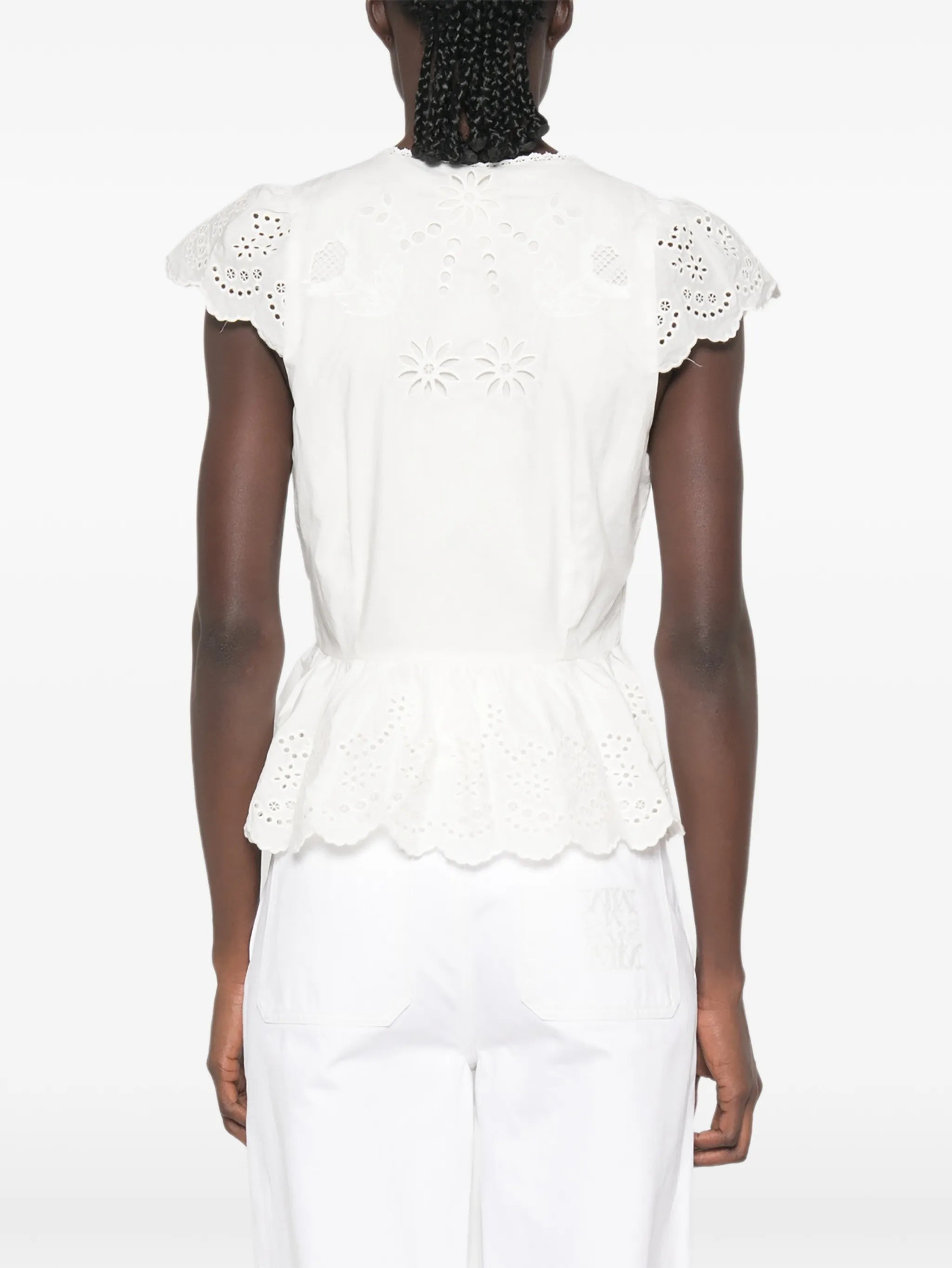 embroidered lace blouse