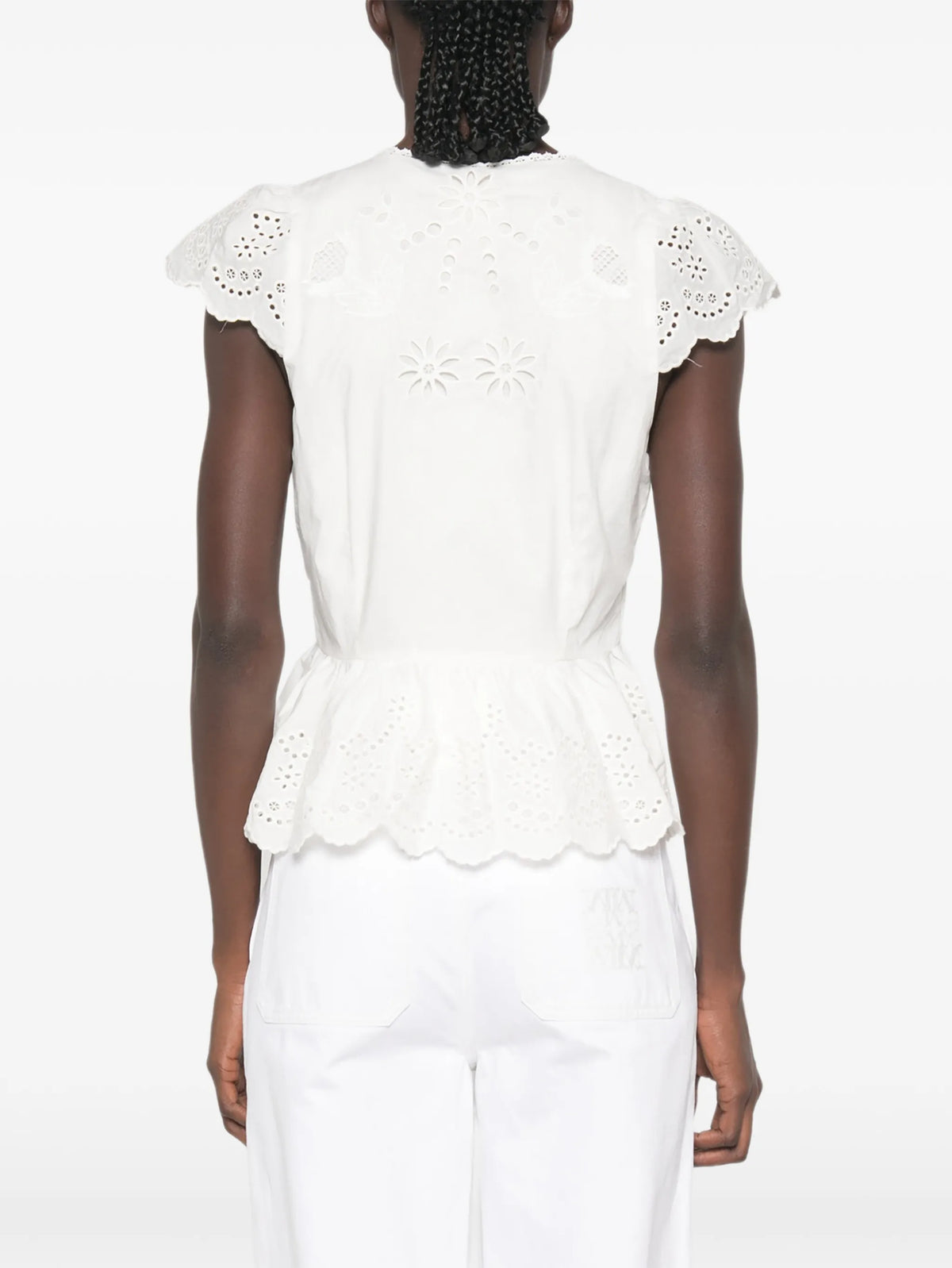 embroidered lace blouse