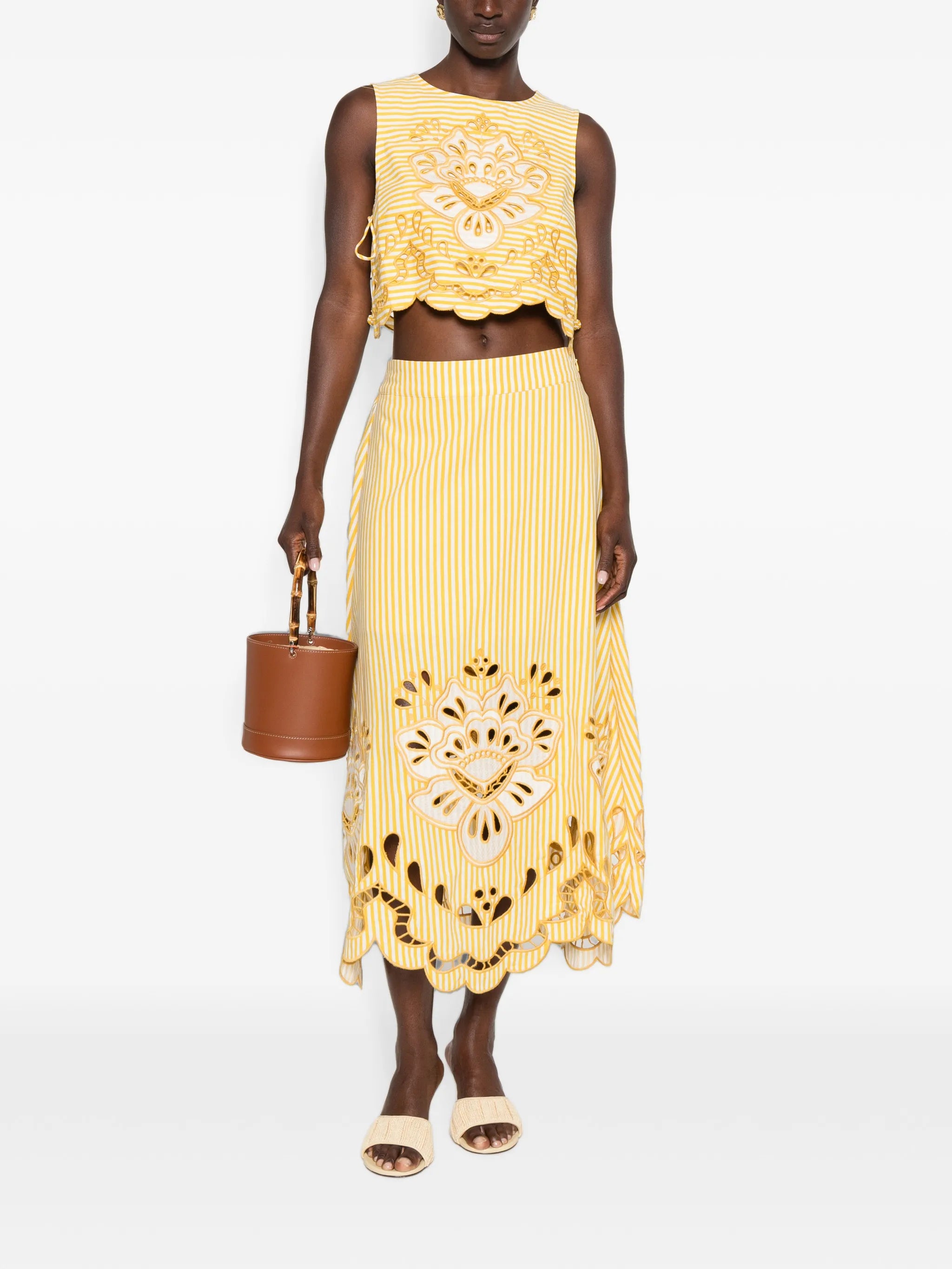 Richelieu midi skirt