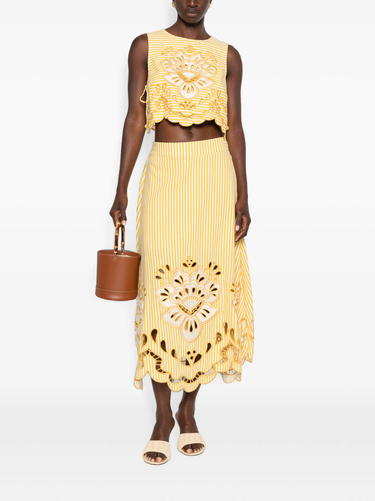 Richelieu midi skirt