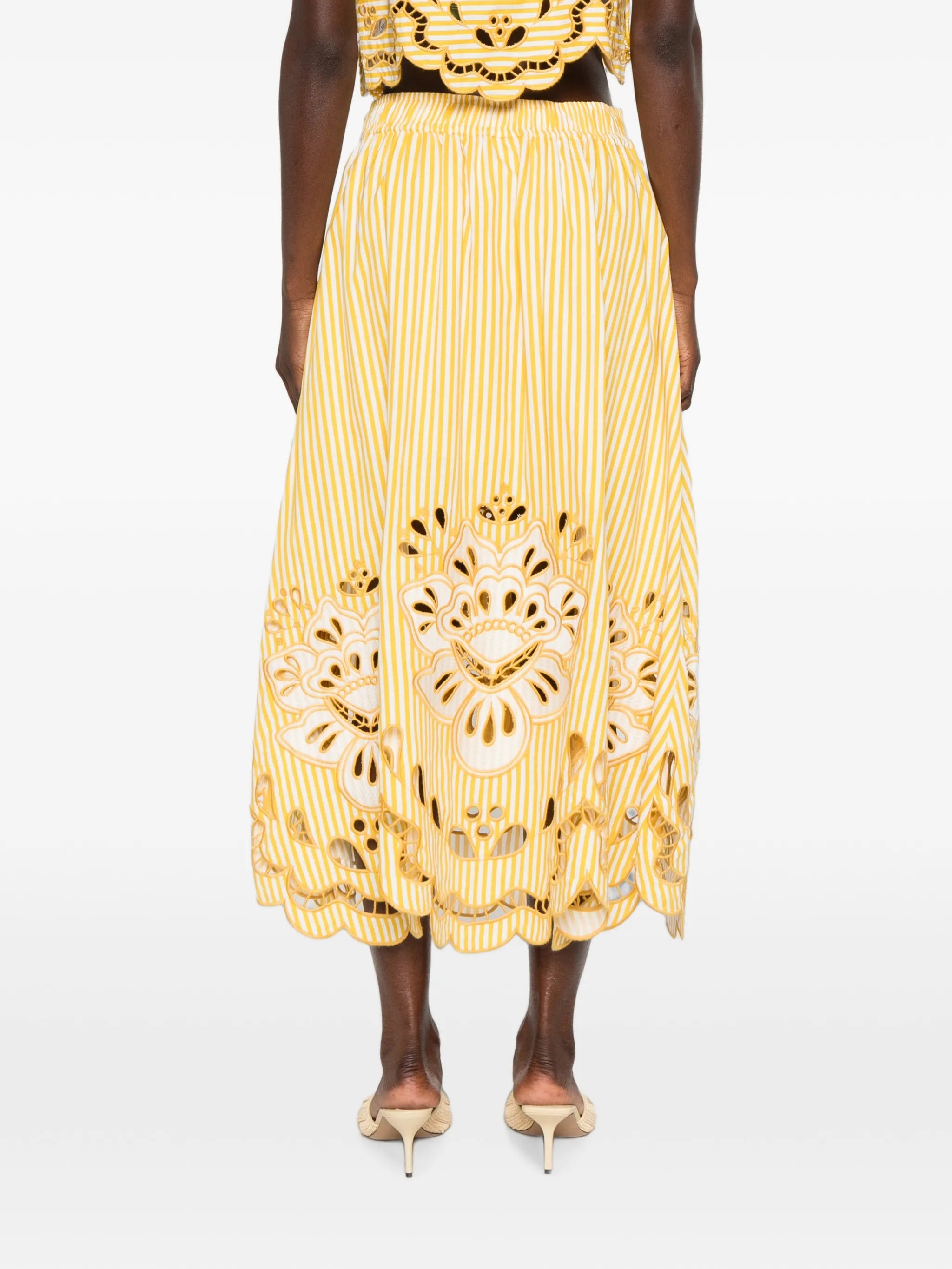 Richelieu midi skirt