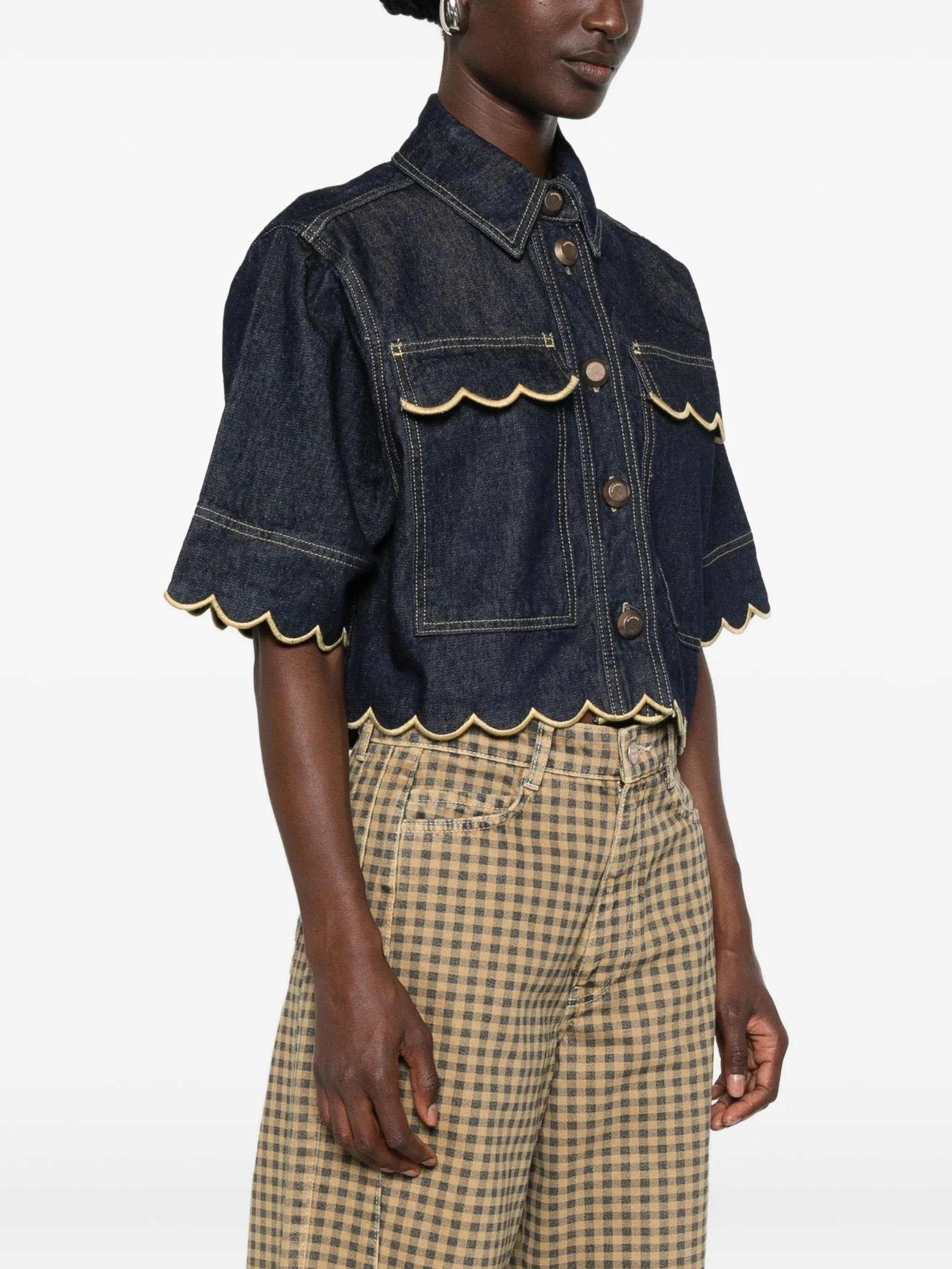 scallop-edge shirt