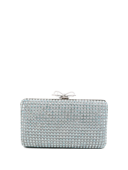 Chainmail embellished clutch bag