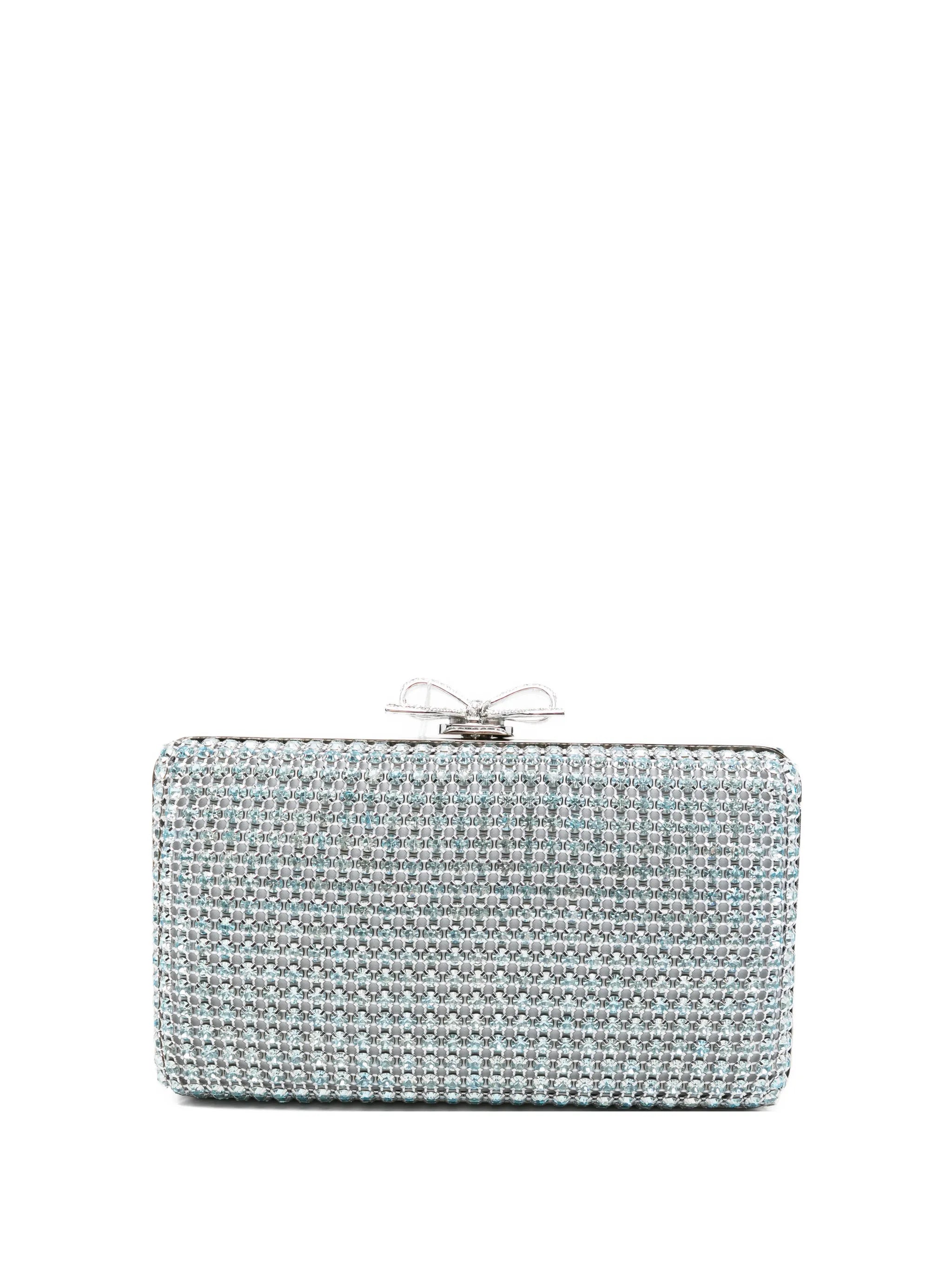 crystal-embellished clutch bag