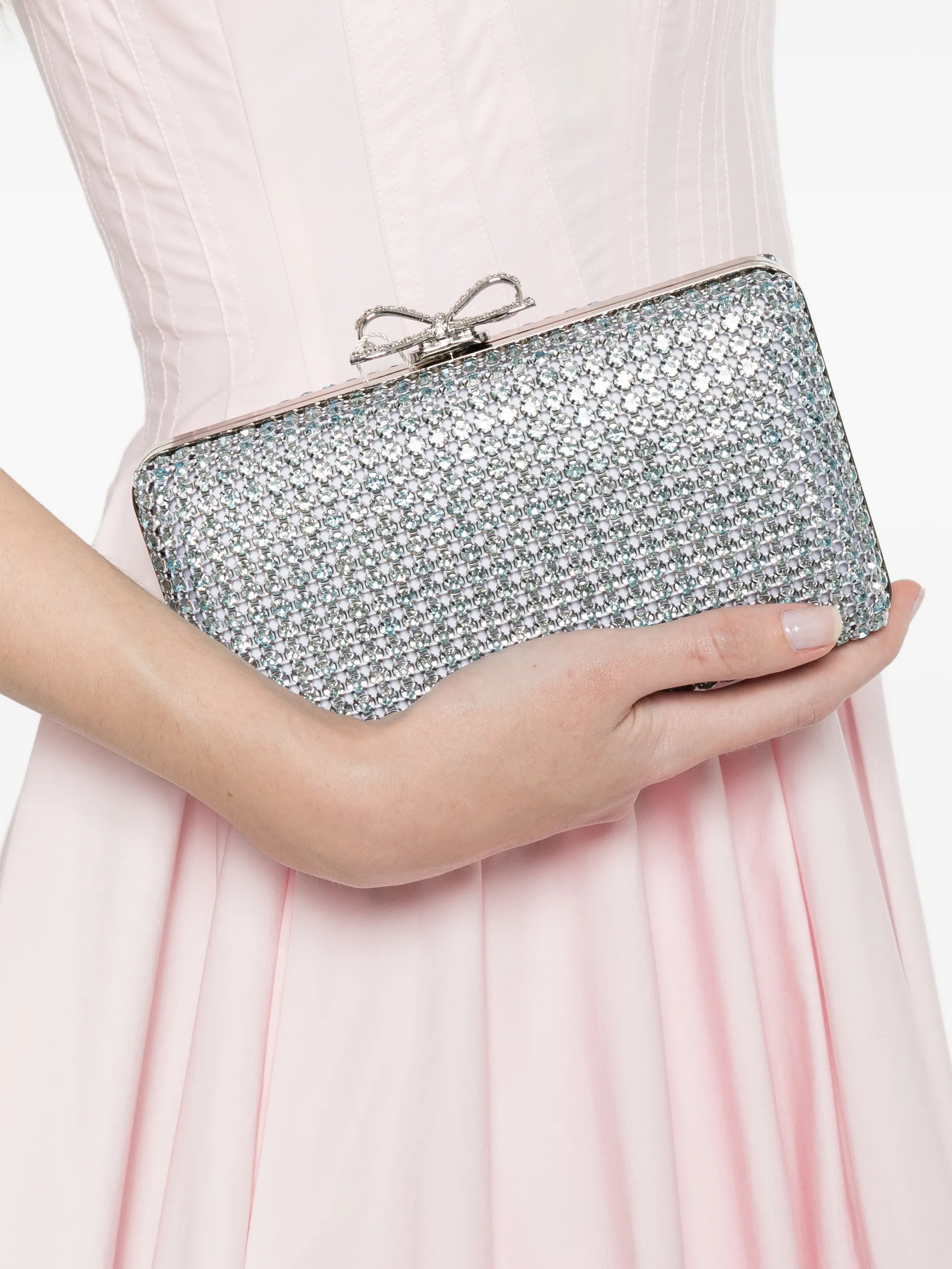 crystal-embellished clutch bag