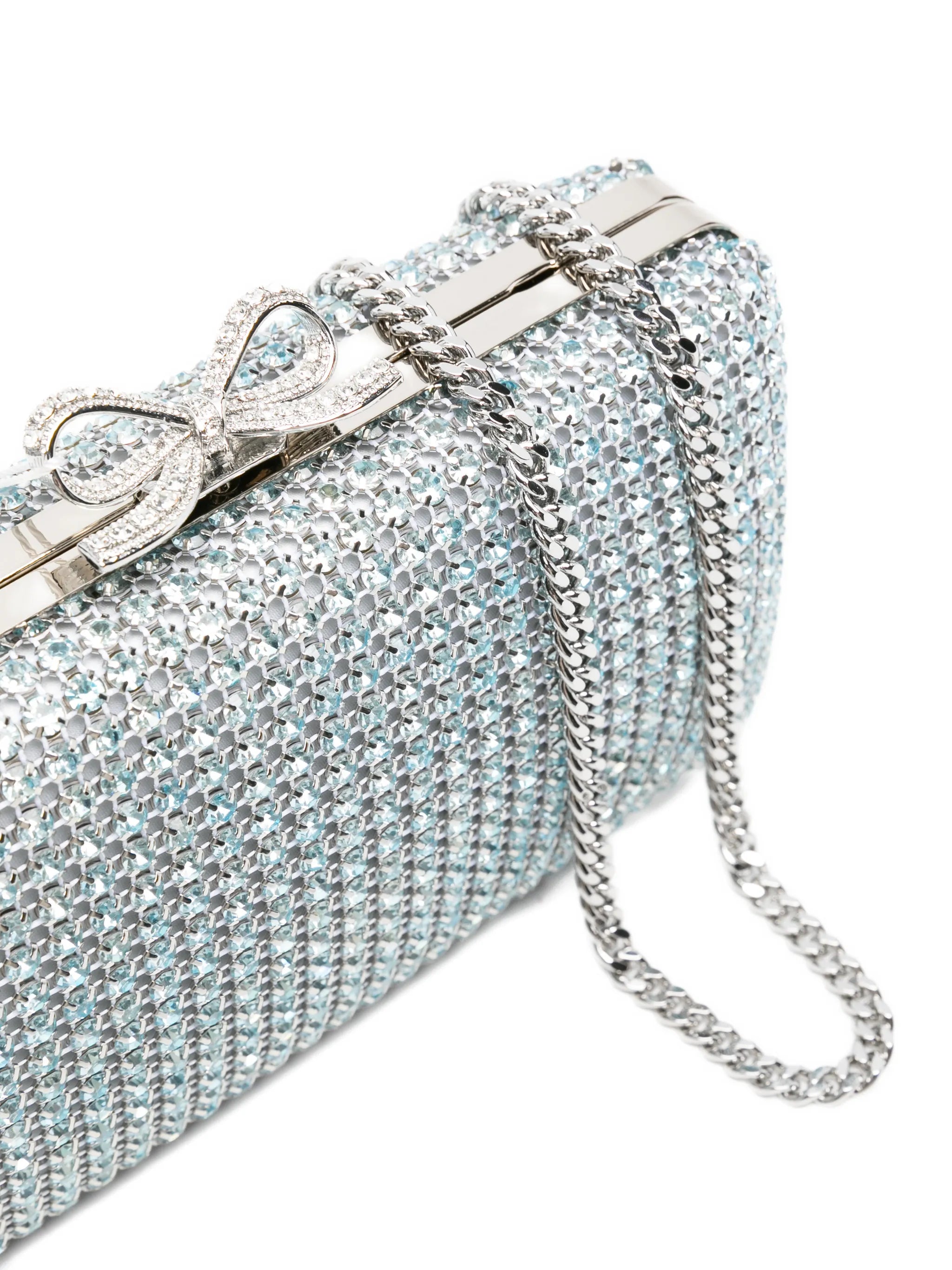 crystal-embellished clutch bag