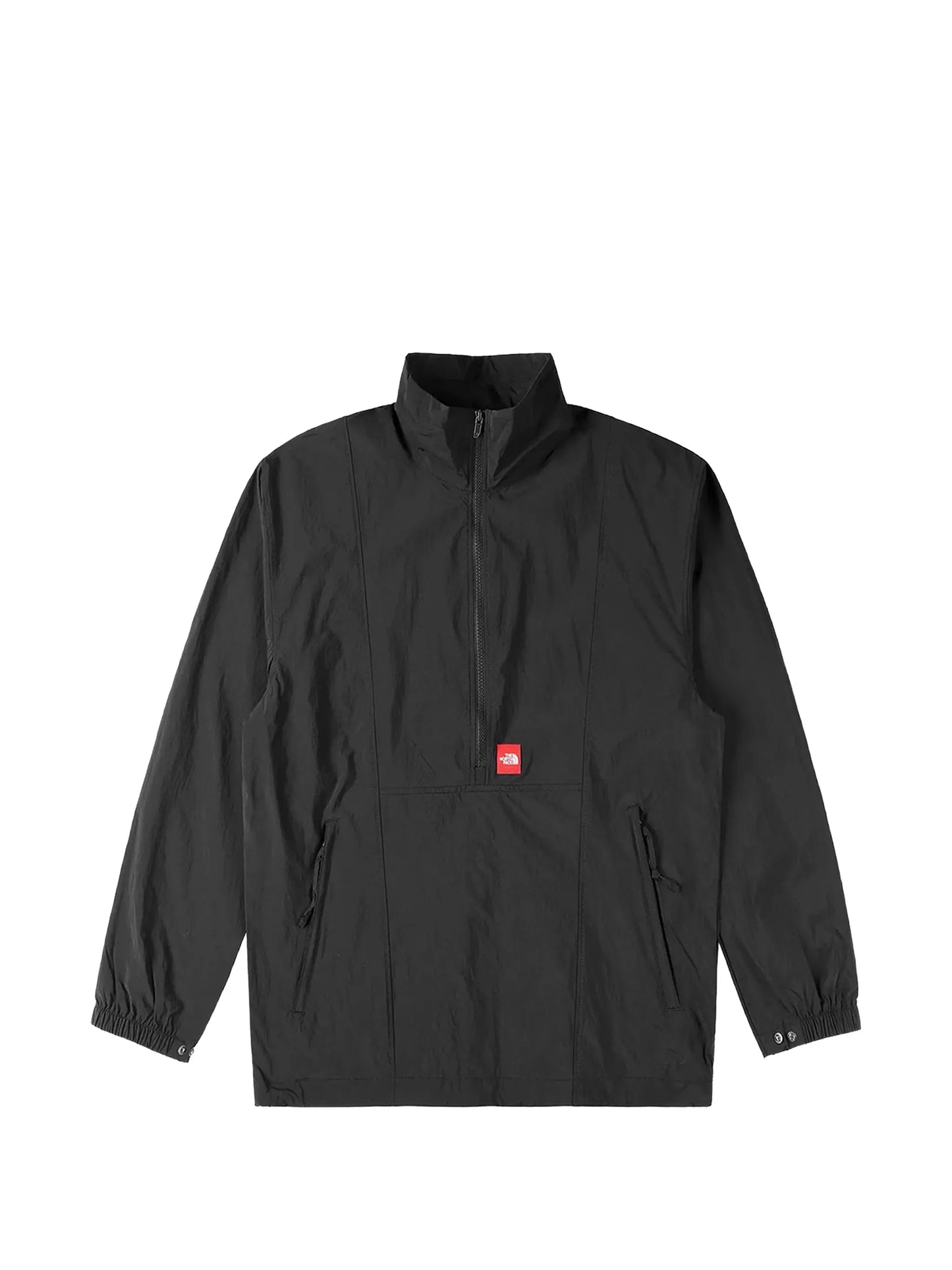 half-zip logo-patch jacket