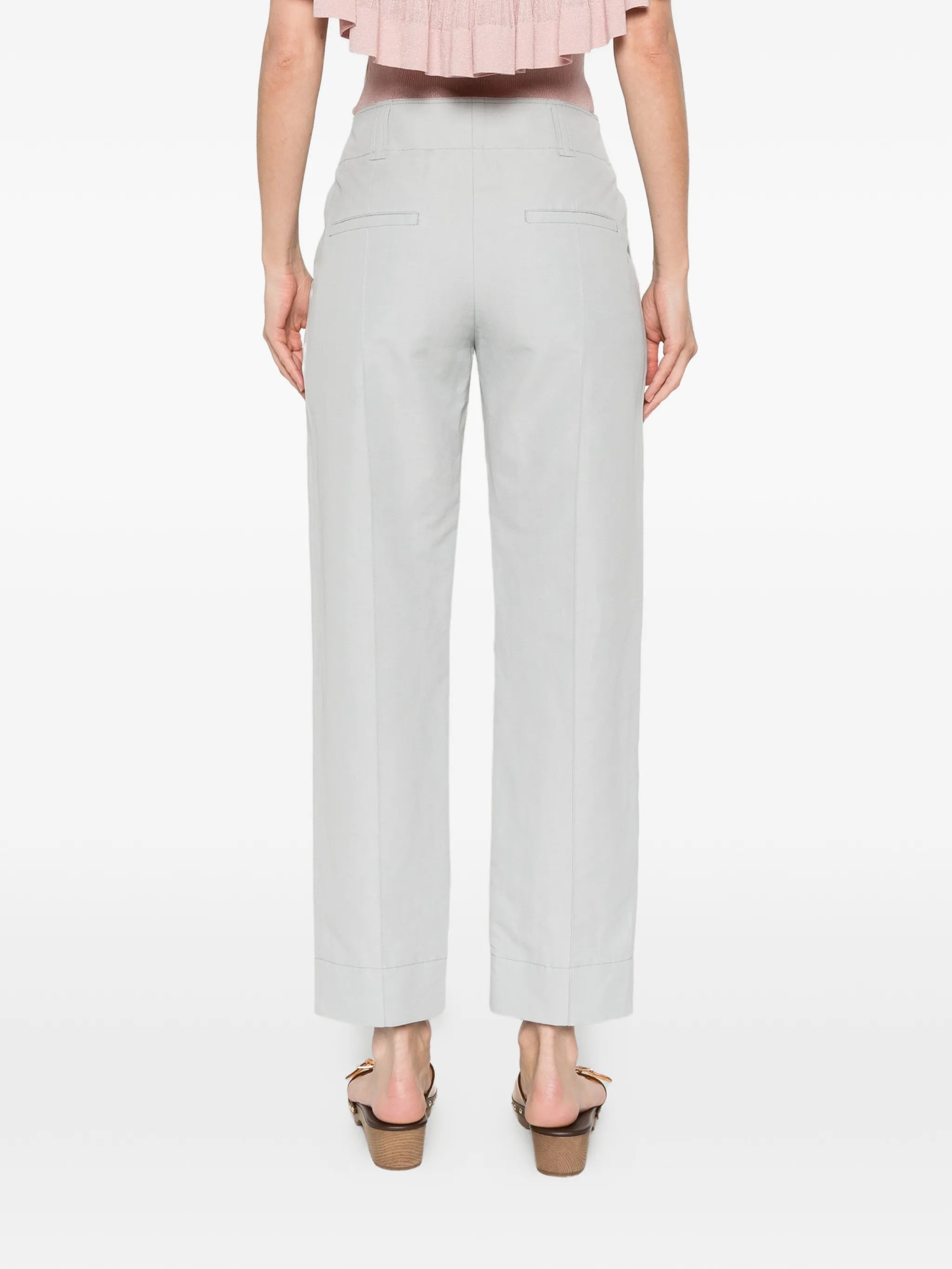 straight-leg trousers