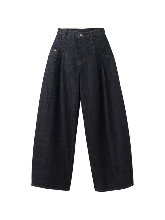 Souro de-Nîmes pleated jeans