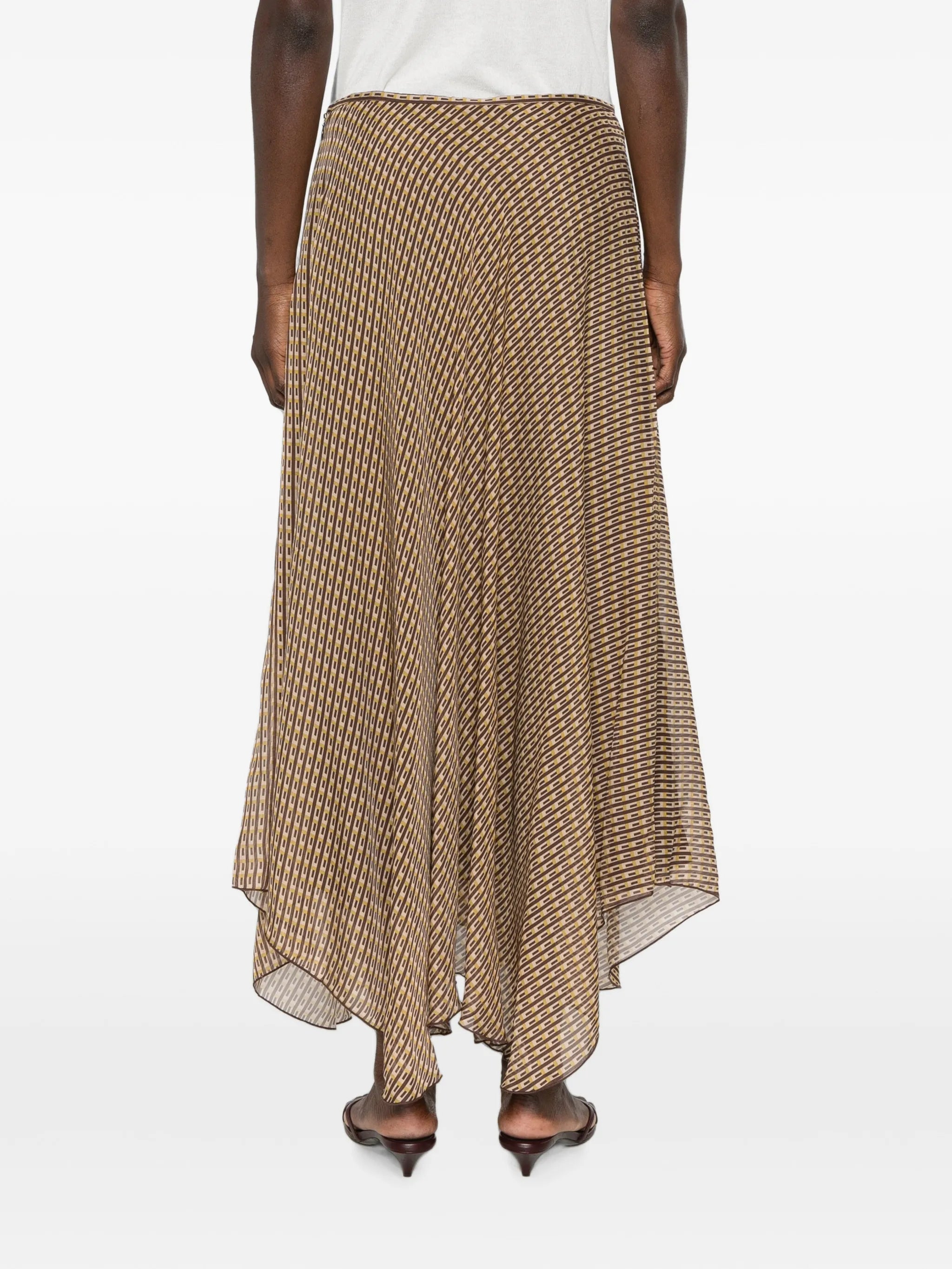Cooper geometric-pattern maxi skirt