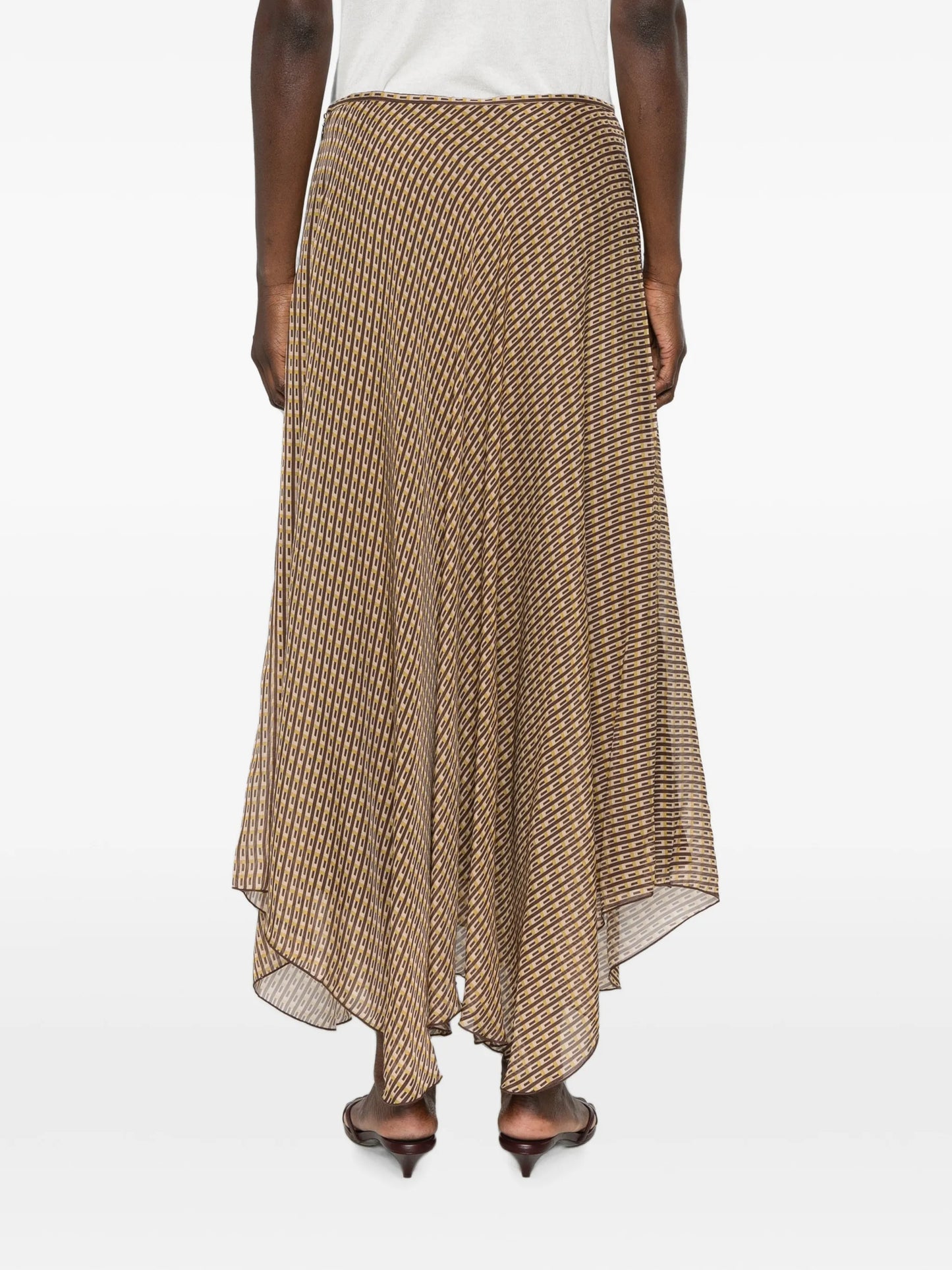Cooper geometric-pattern maxi skirt