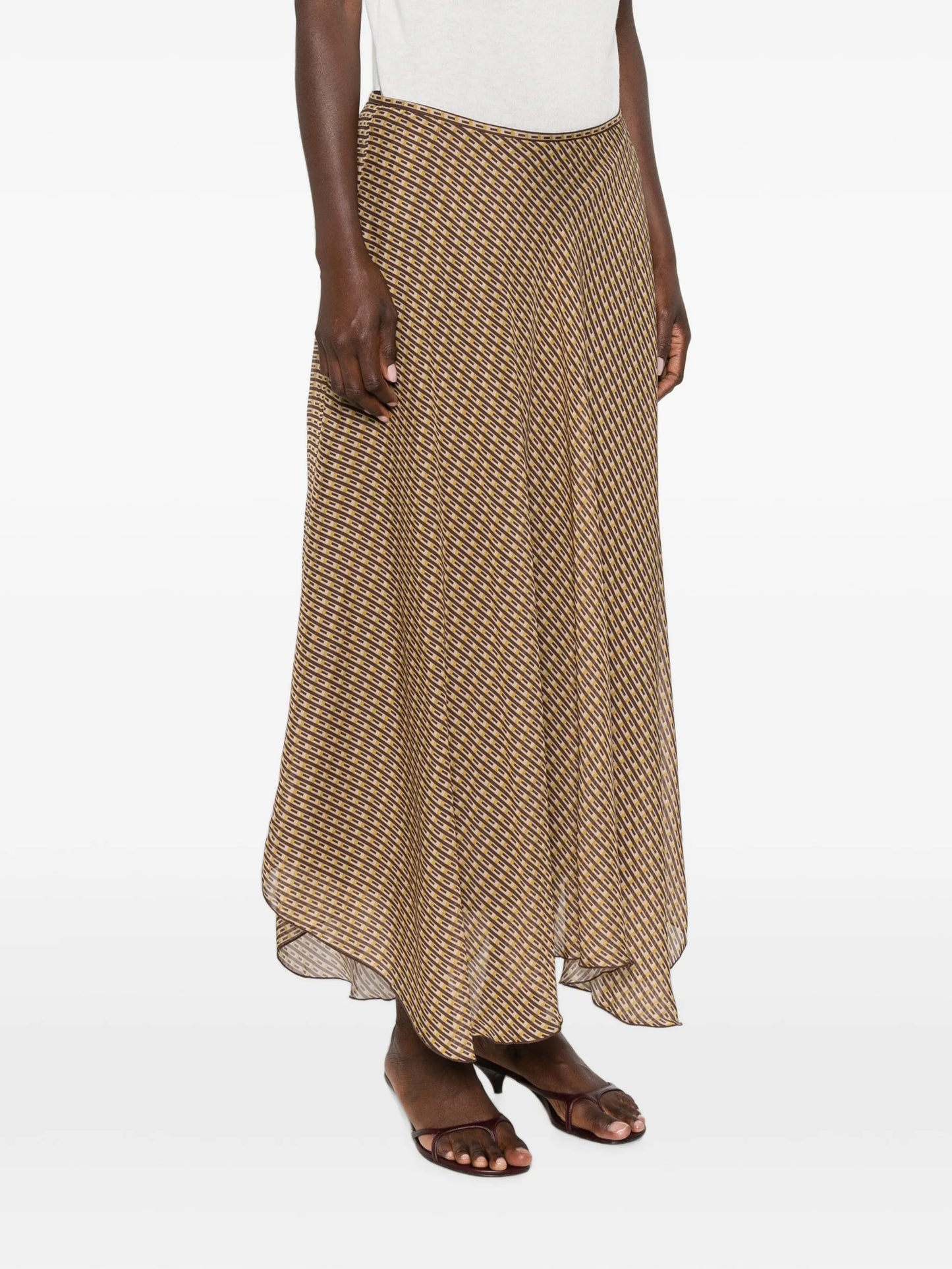 Cooper geometric-pattern maxi skirt