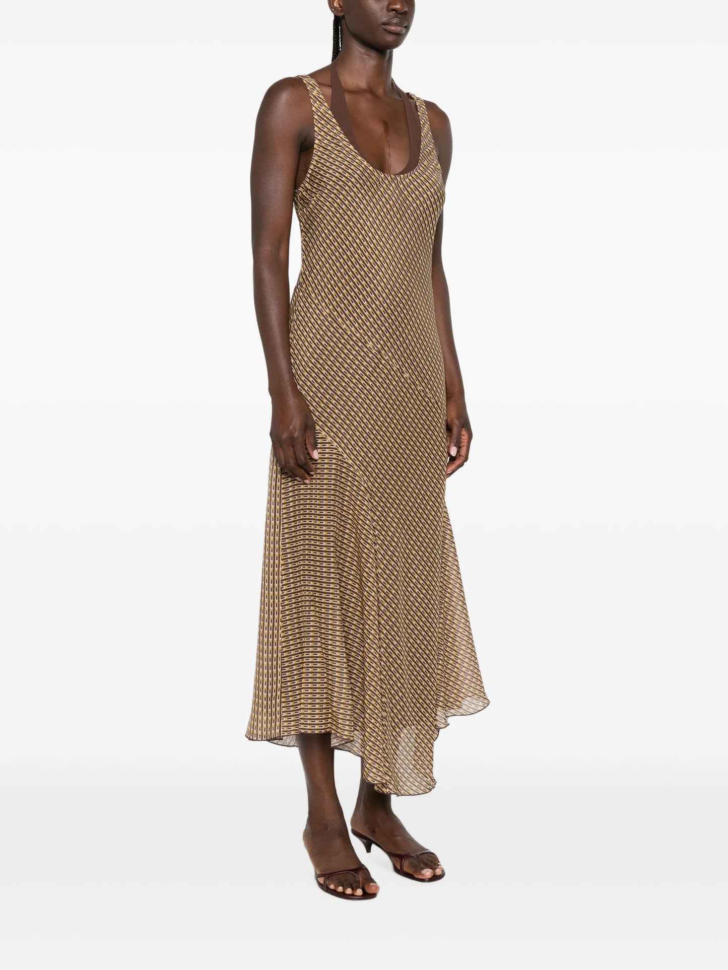 Cooper layered midi dress