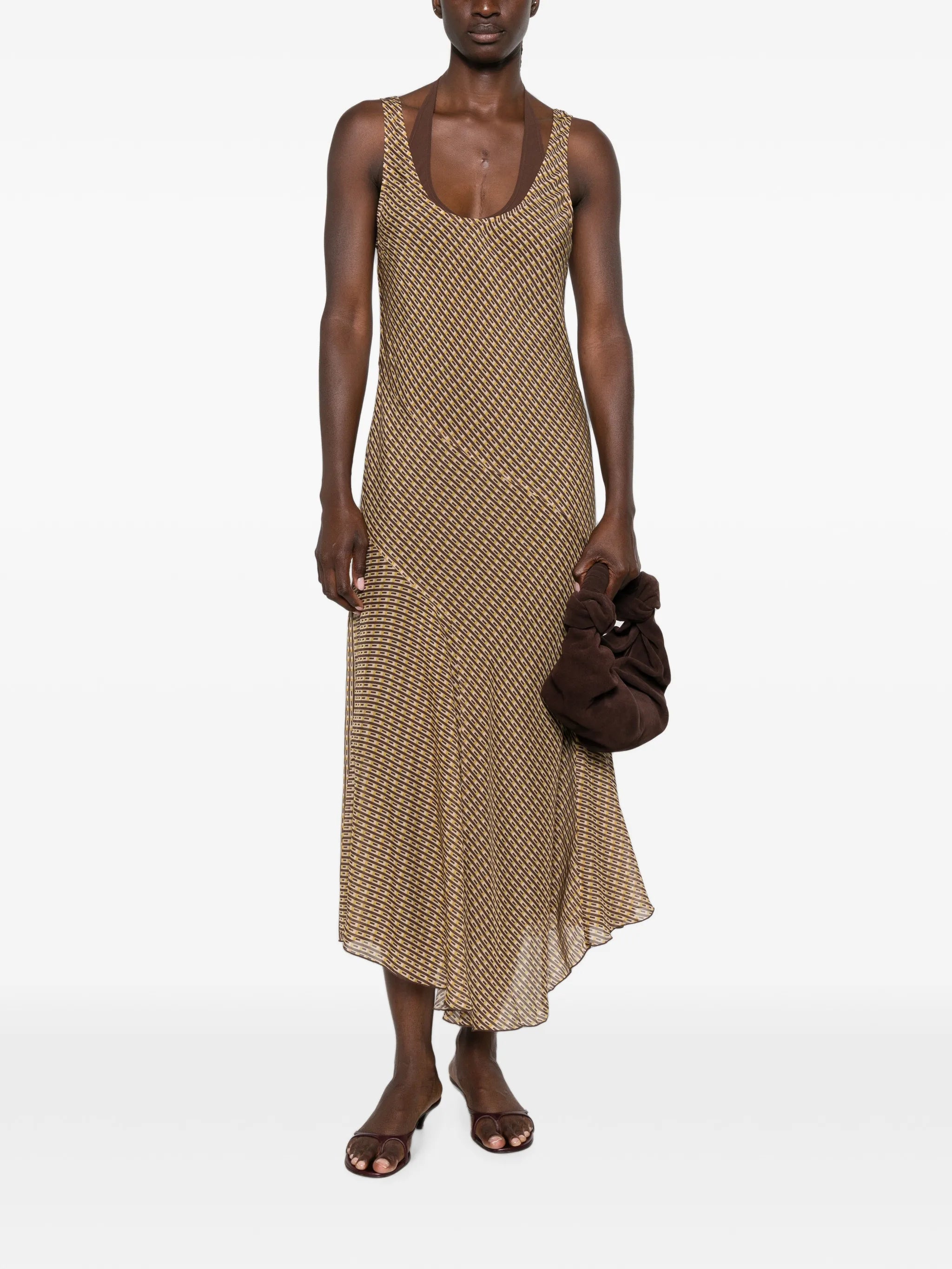 Cooper layered midi dress