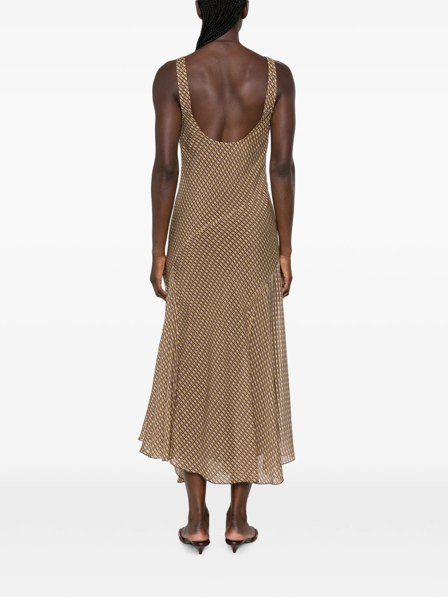 Cooper layered midi dress