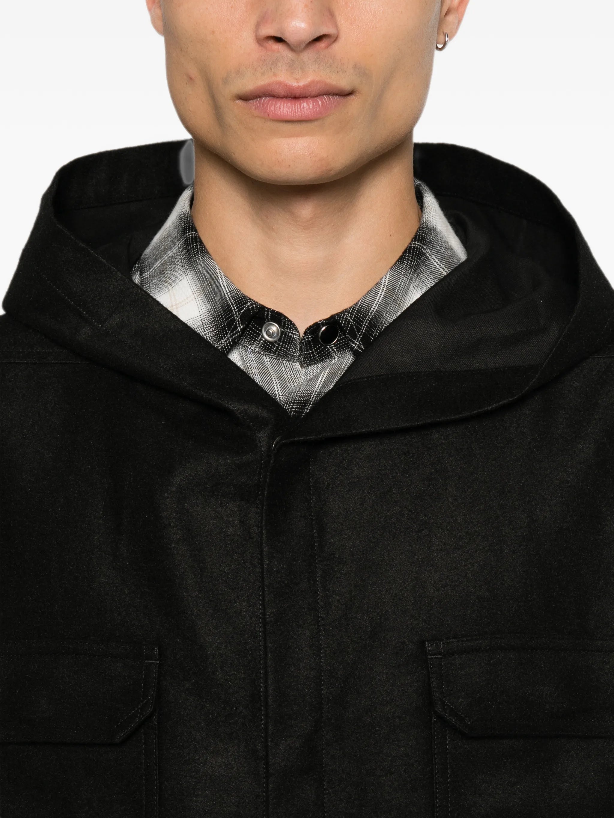 hooded coat