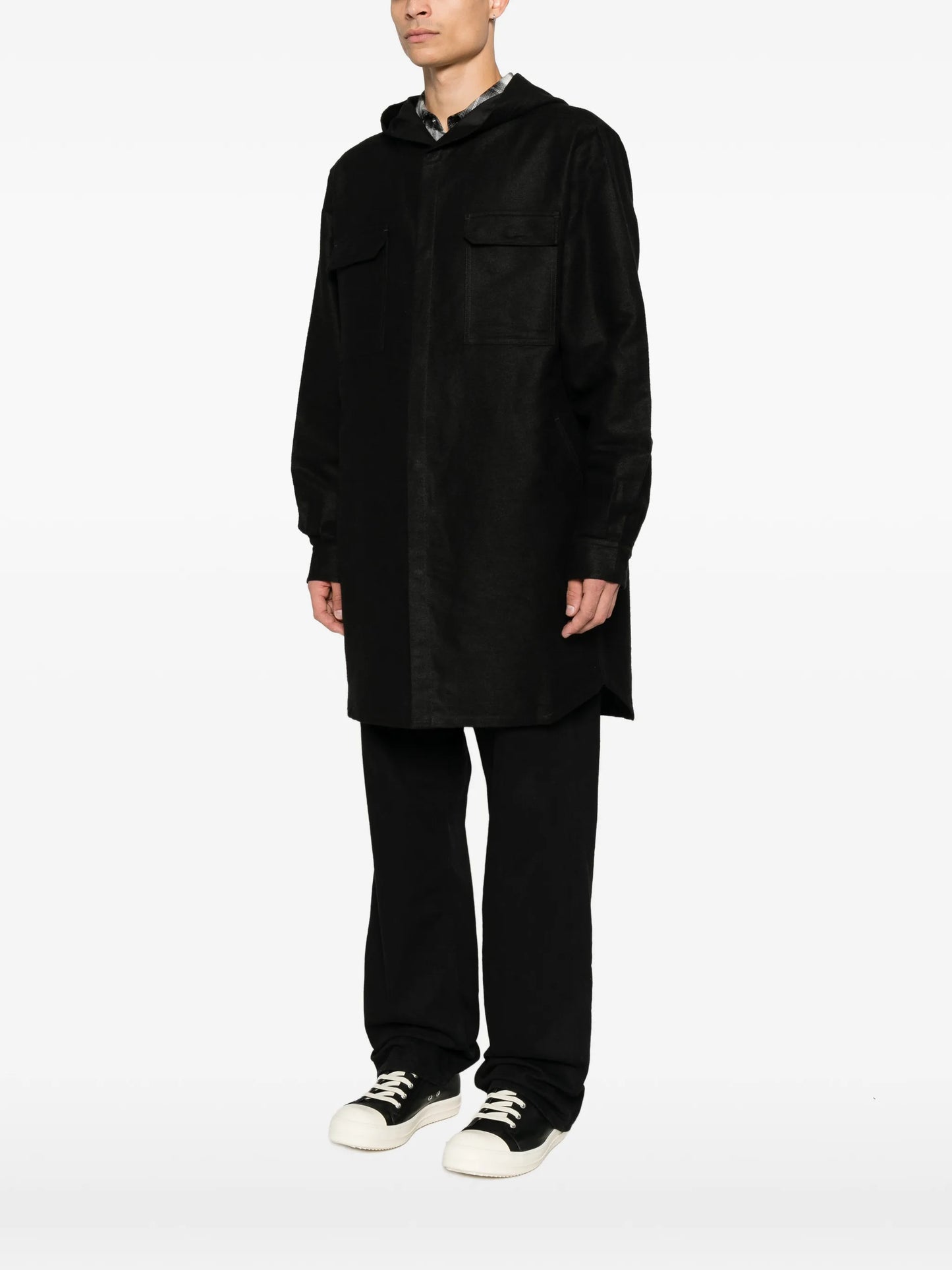 hooded coat