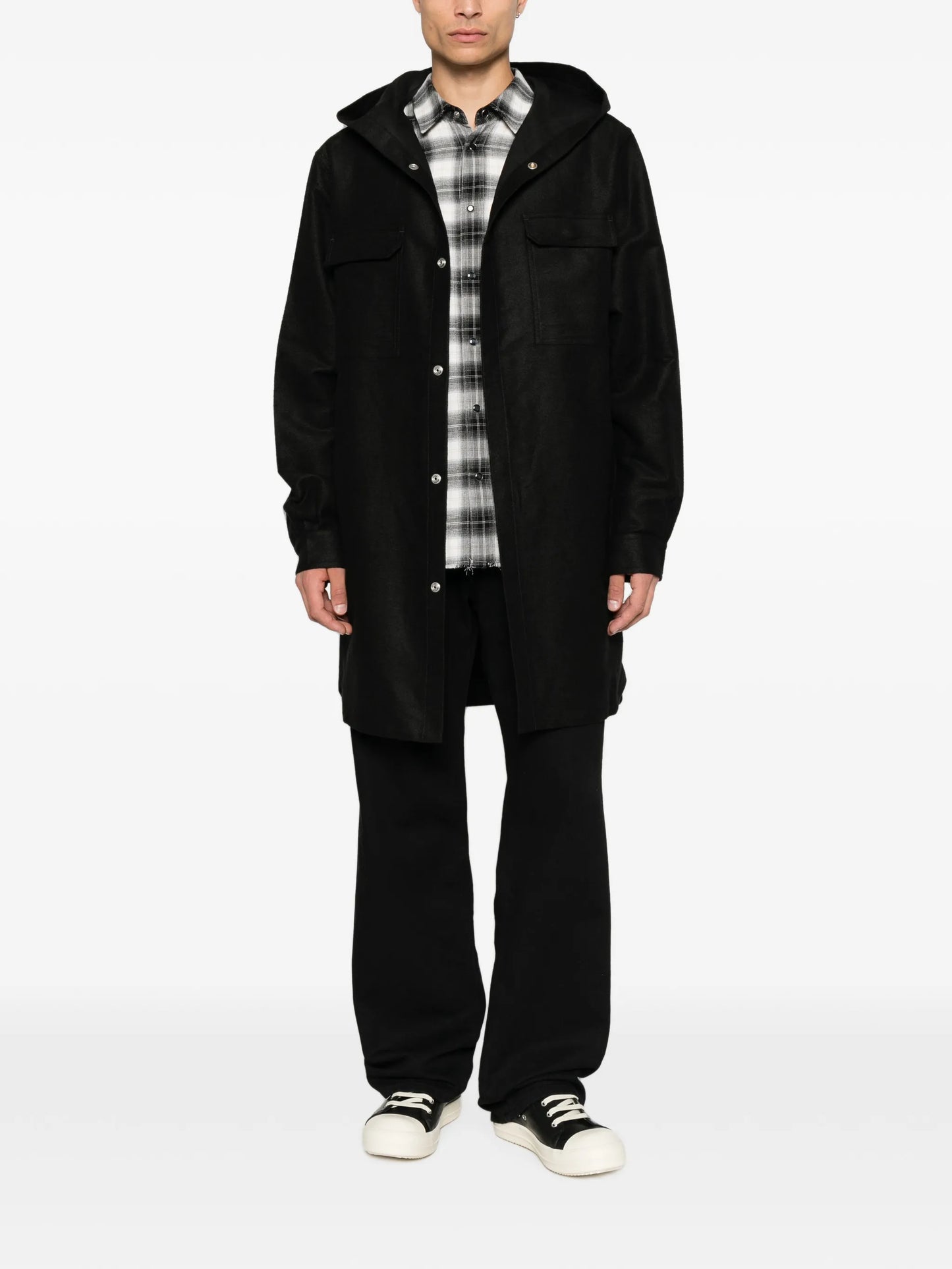 hooded coat