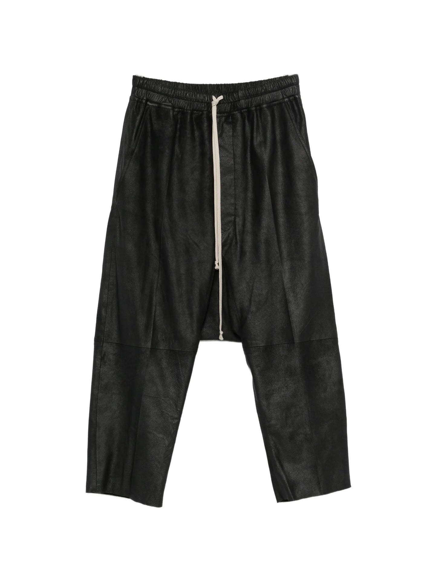 drawstring cropped trousers