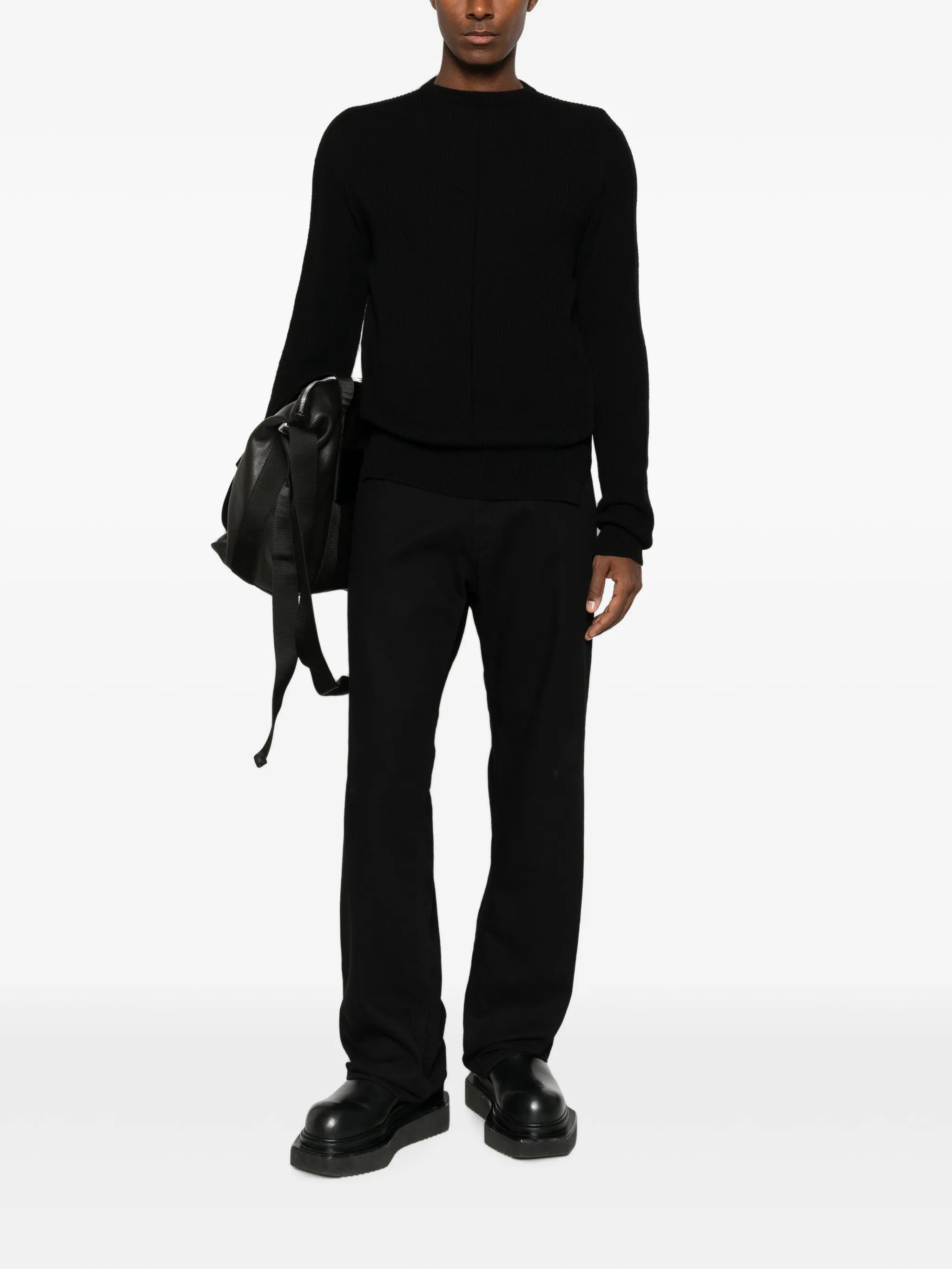 ribbed-knit Fisherman sweater