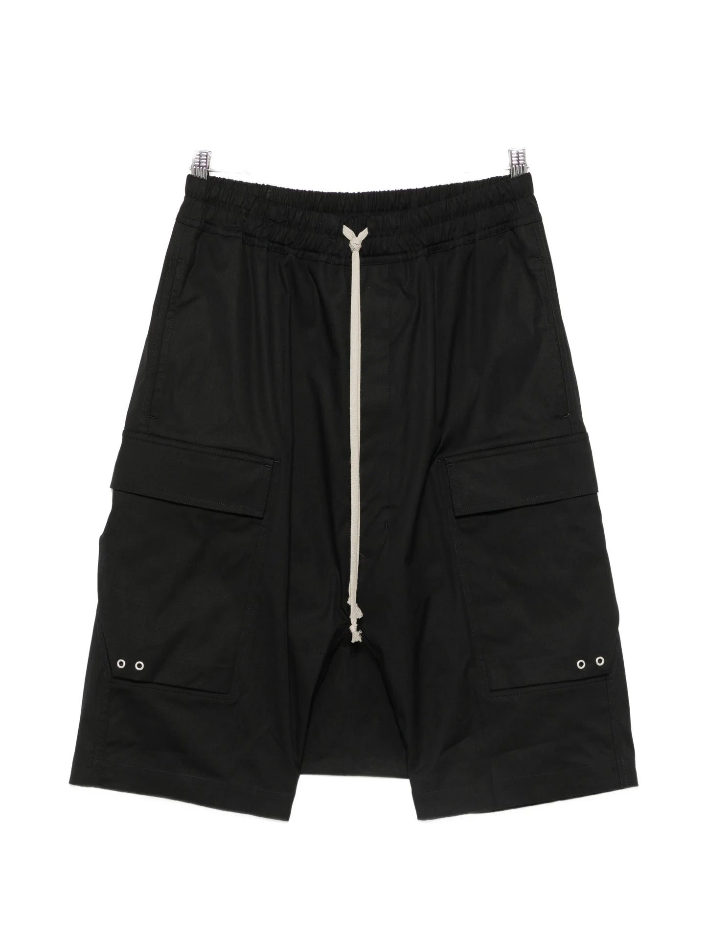 elasticated-waistband cargo shorts
