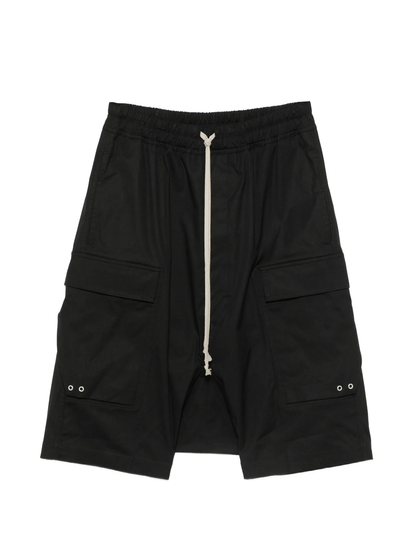 elasticated-waistband cargo shorts