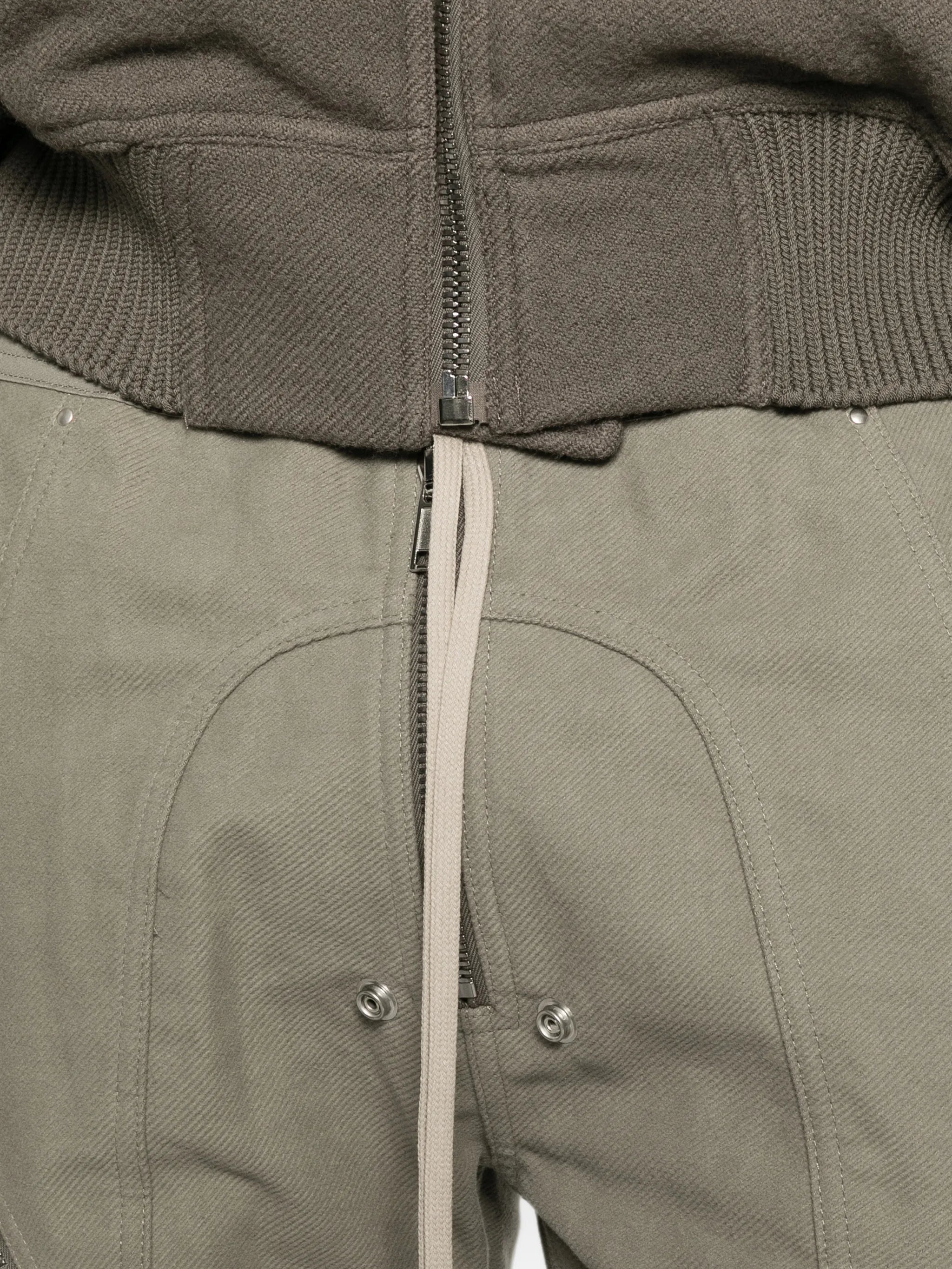 Heizer zip-detail trousers