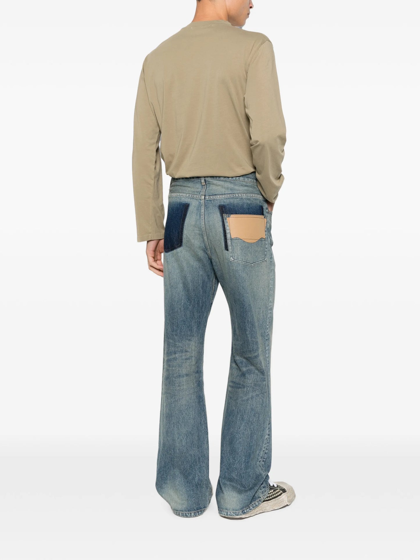 flare tapered jeans