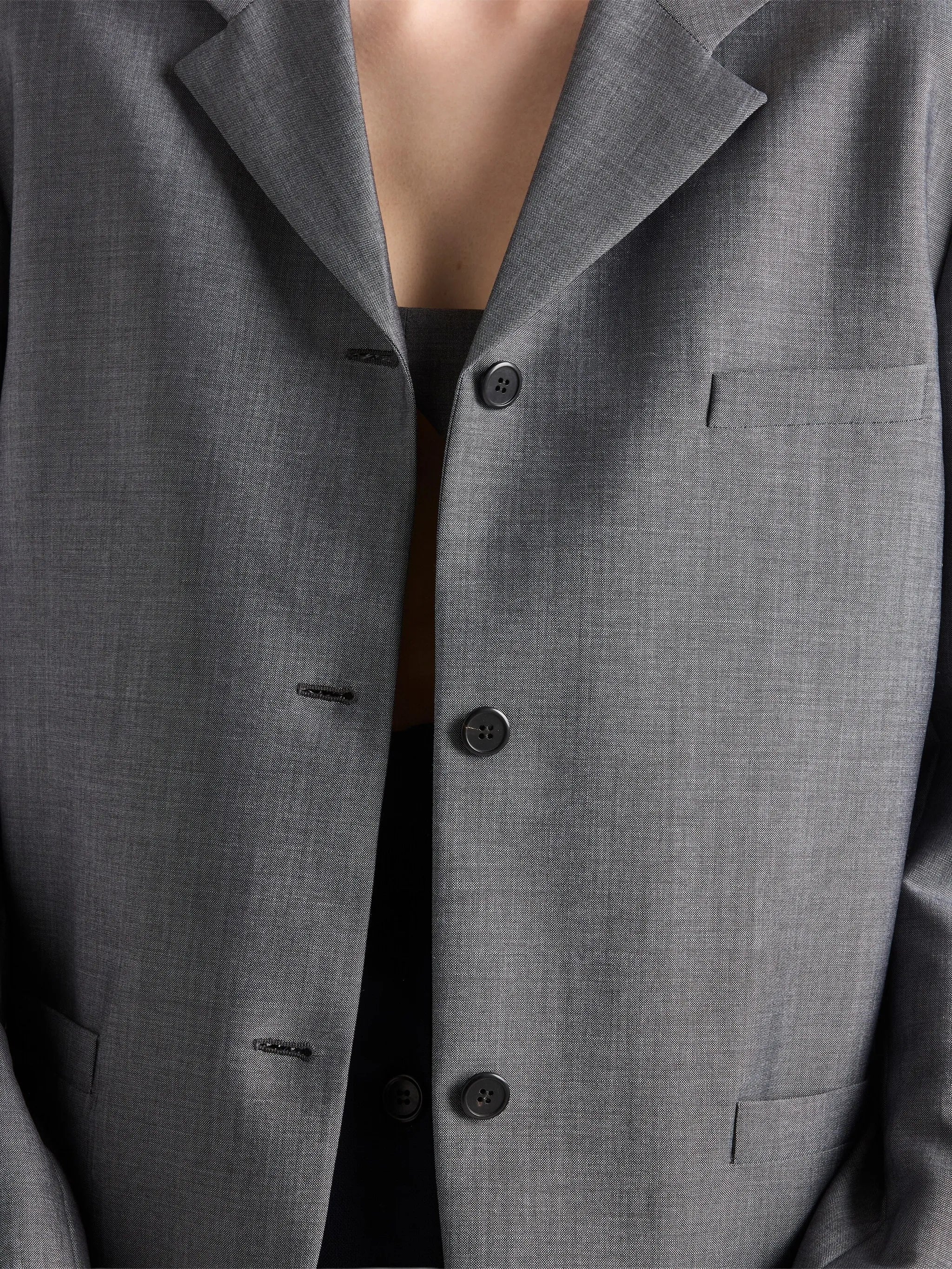 single-breasted kid-mohair jacket