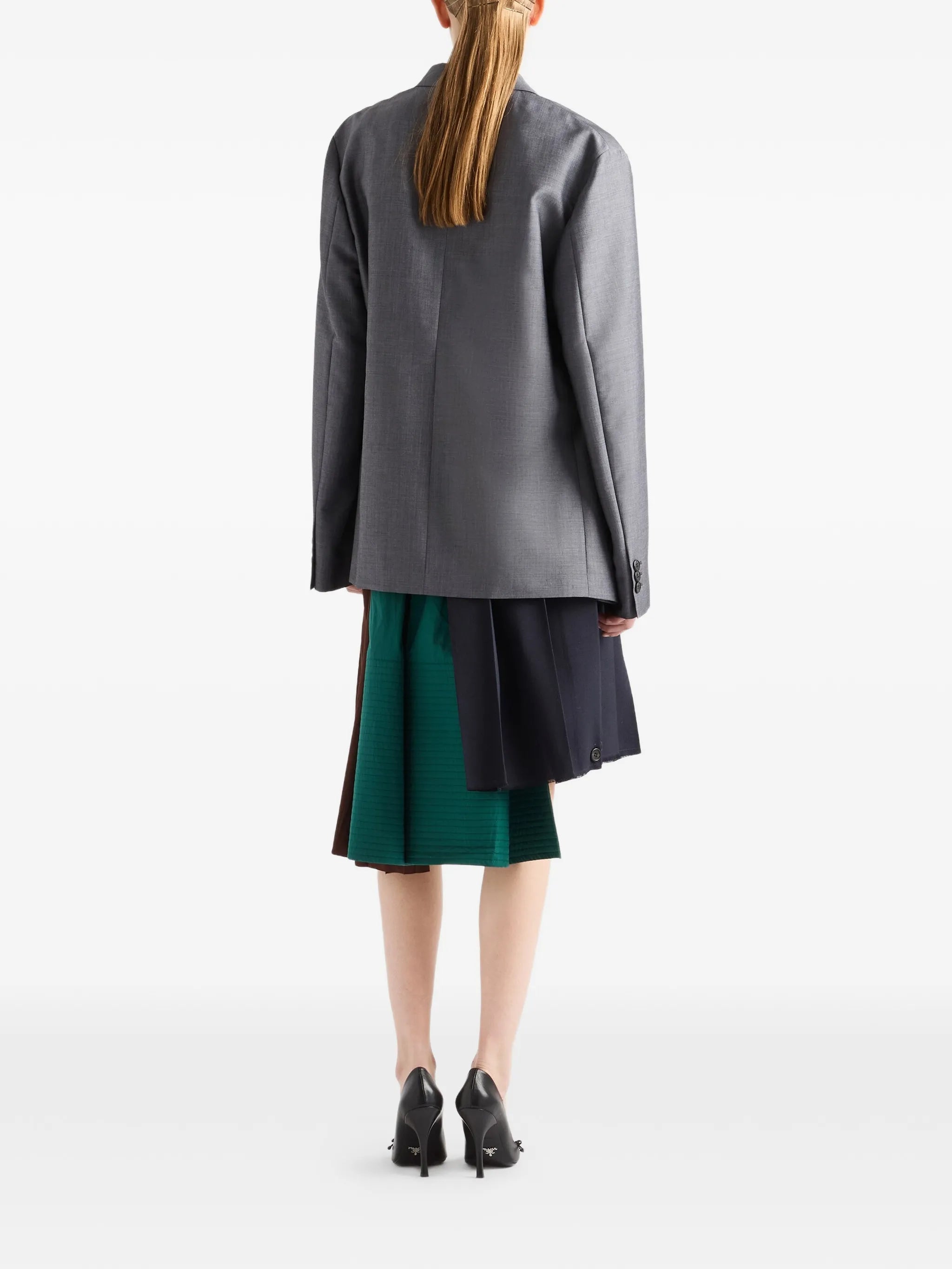 single-breasted kid-mohair jacket