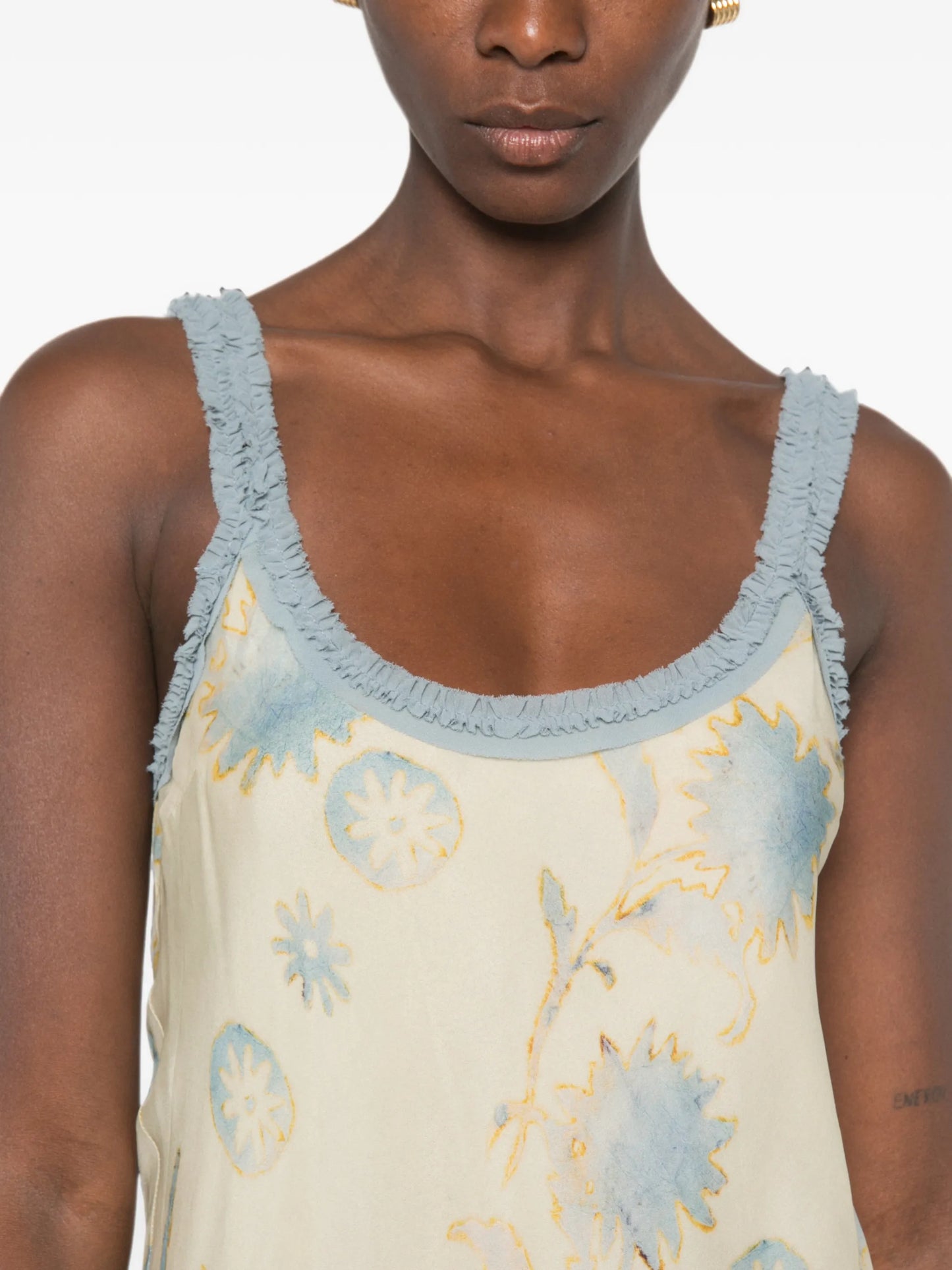 Cecile floral-print midi dress