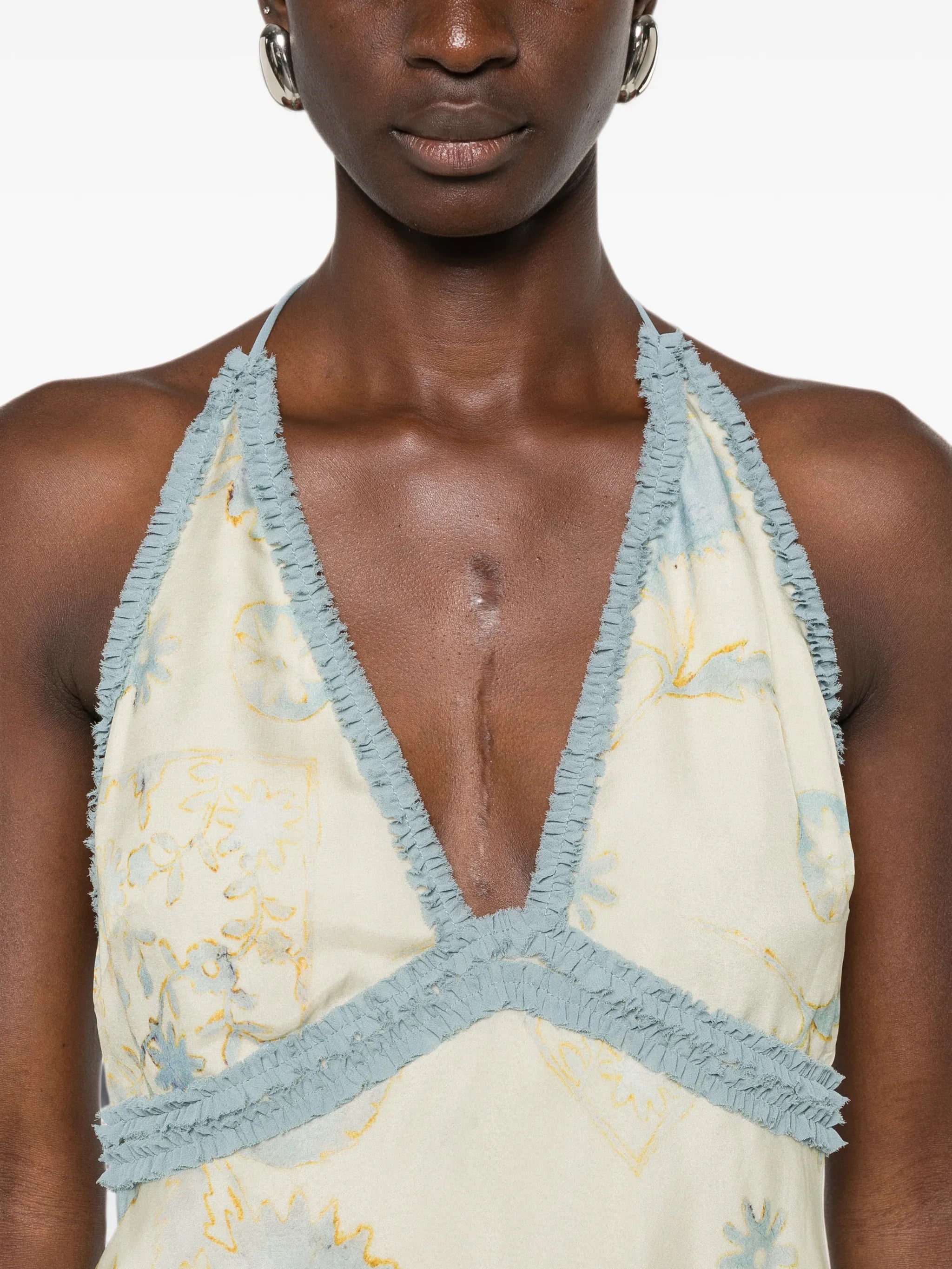 Cecile floral-print top