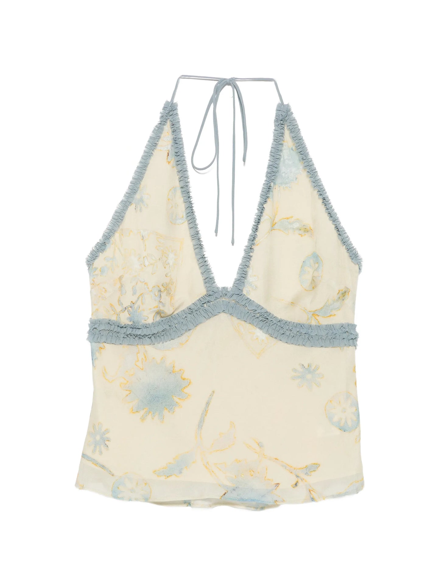 Cecile floral-print top