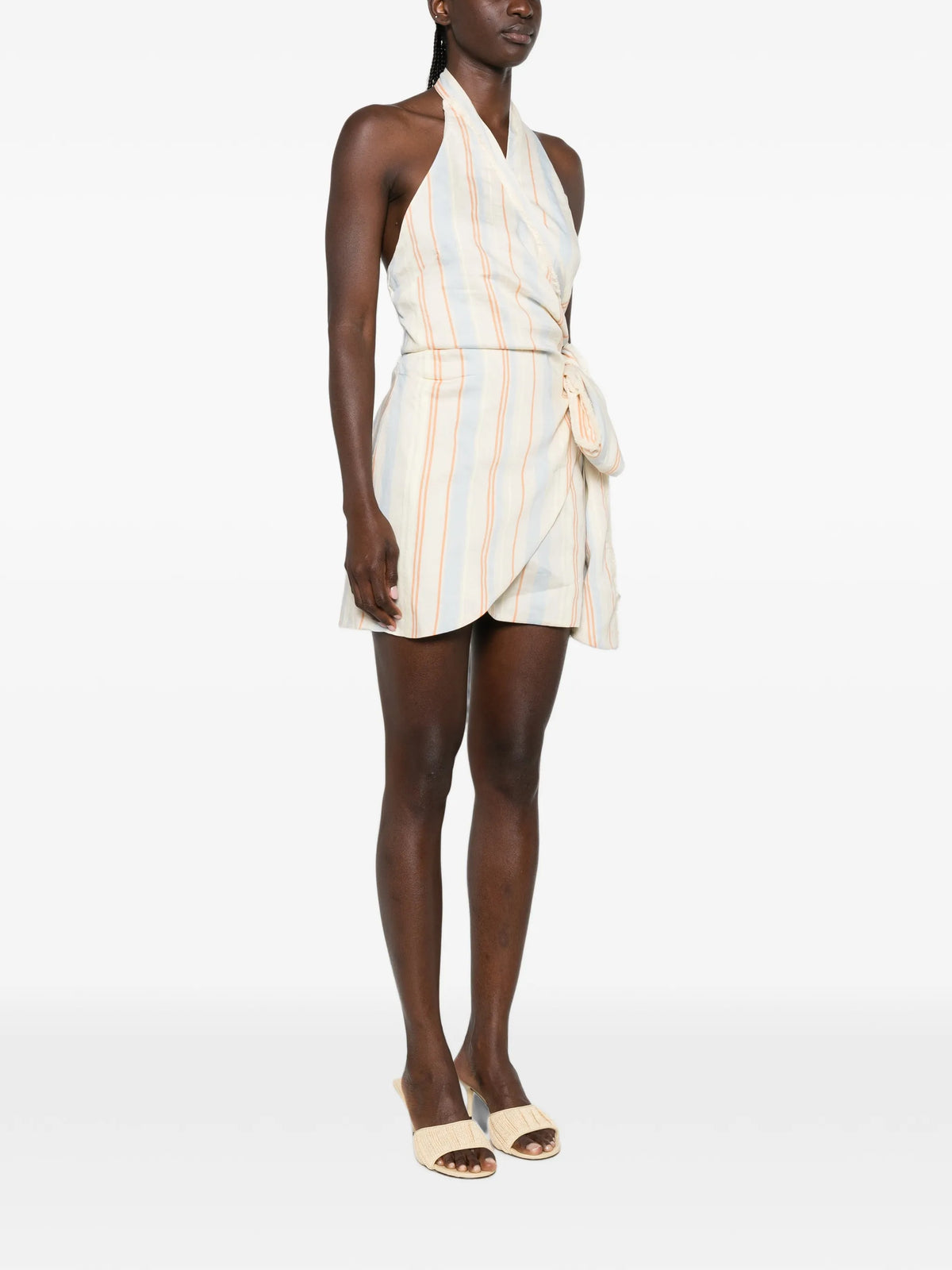 Pernille wrap halter mini dress